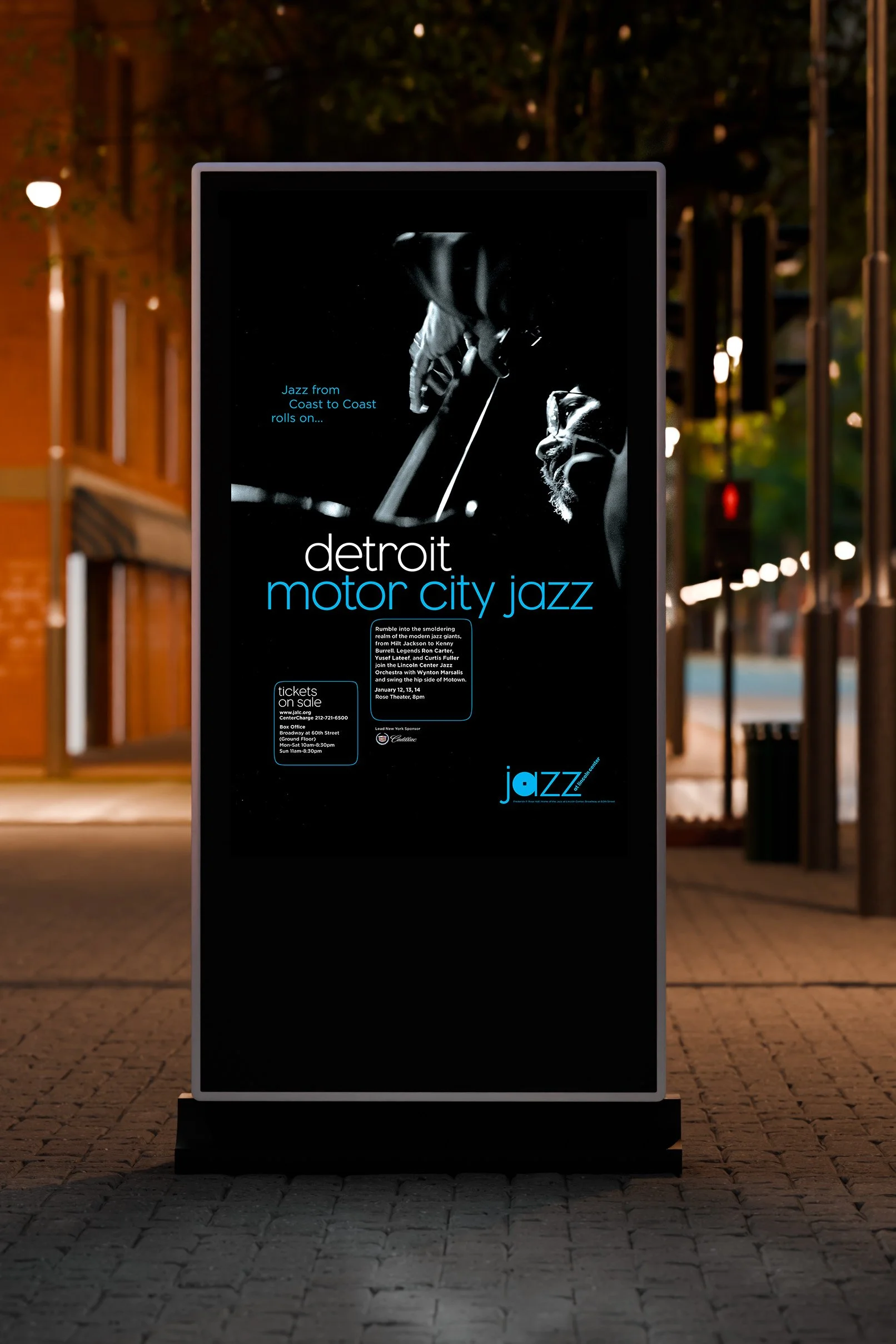 Jazz at Lincoln Center digital poster.