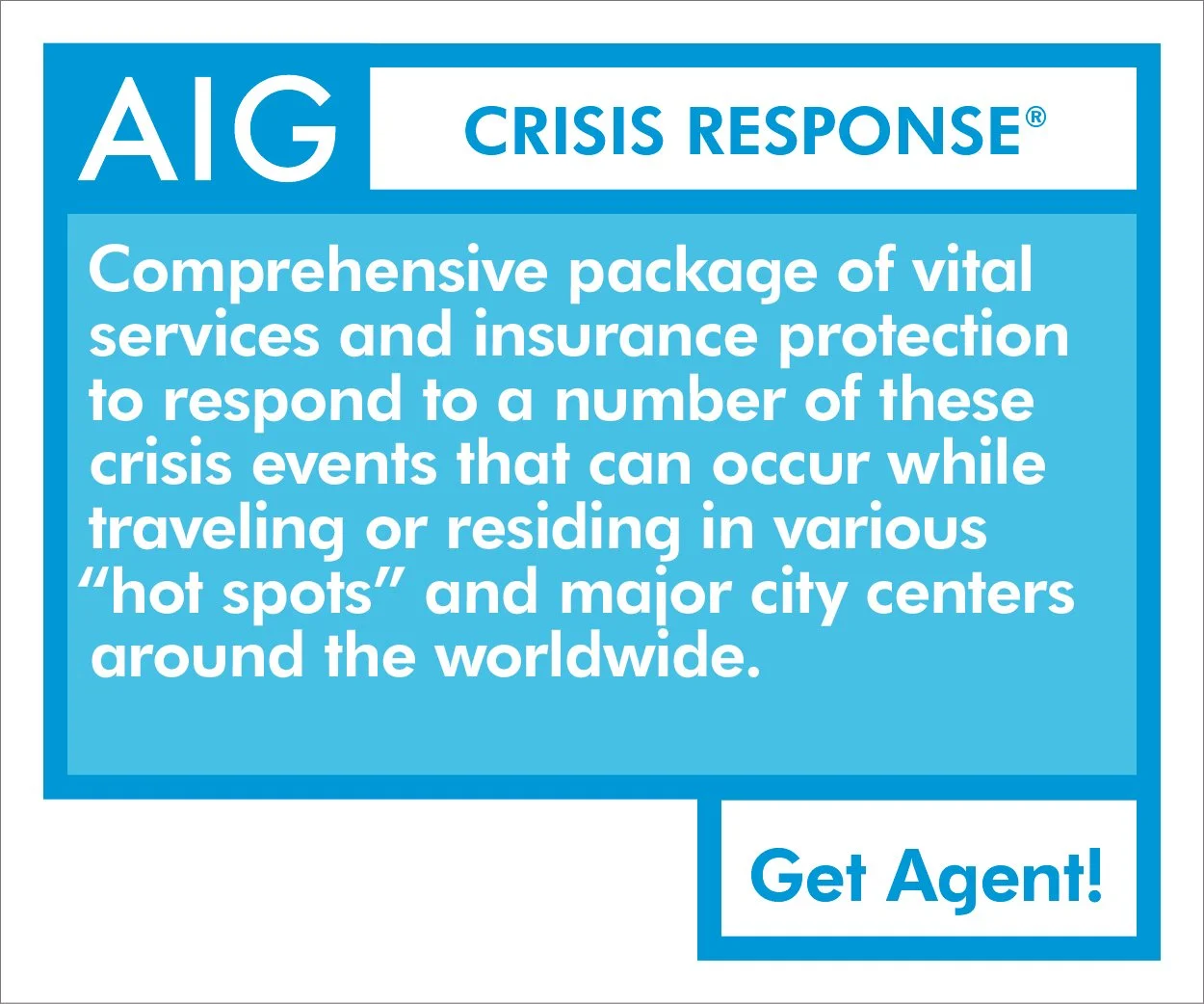 AIG banner ad.