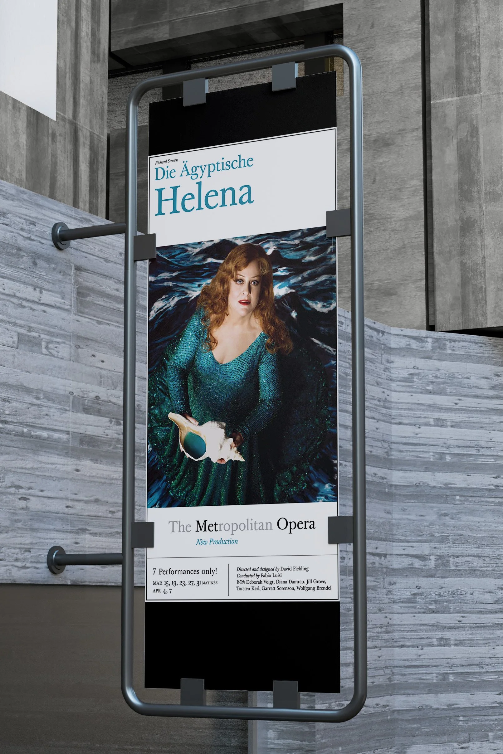 The Metropolitan Opera hanging poster.