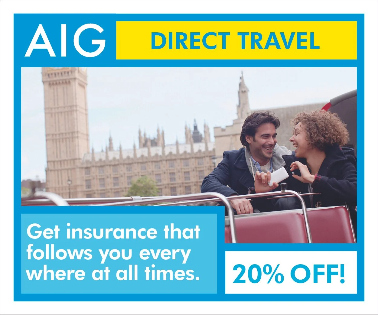 AIG banner ad.