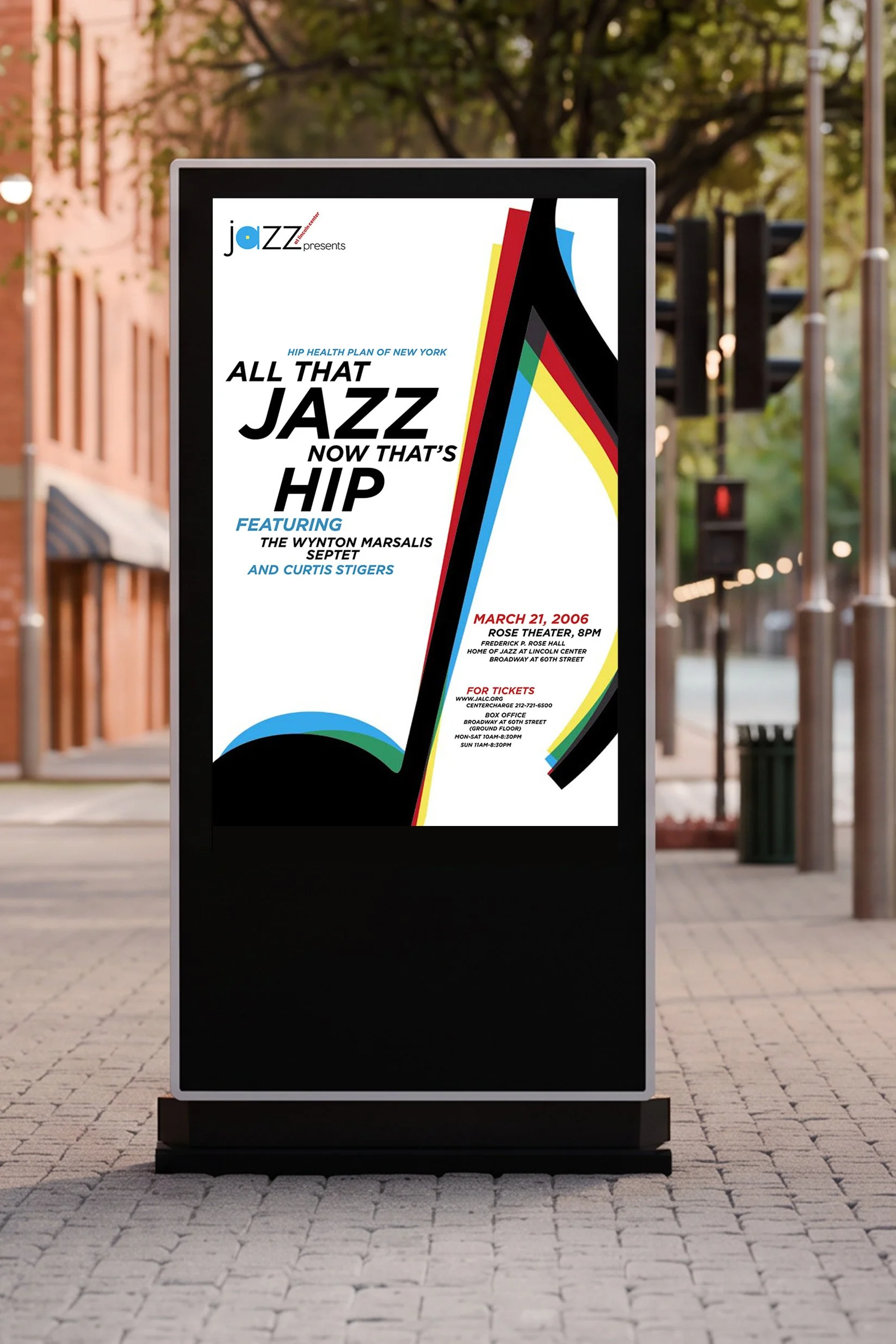 Jazz at Lincoln Center print poster.