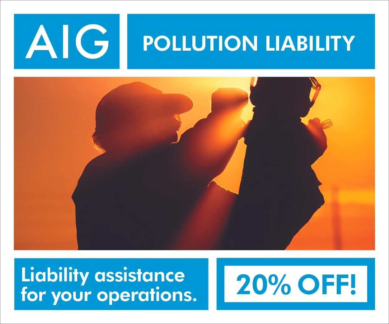 AIG banner ad.