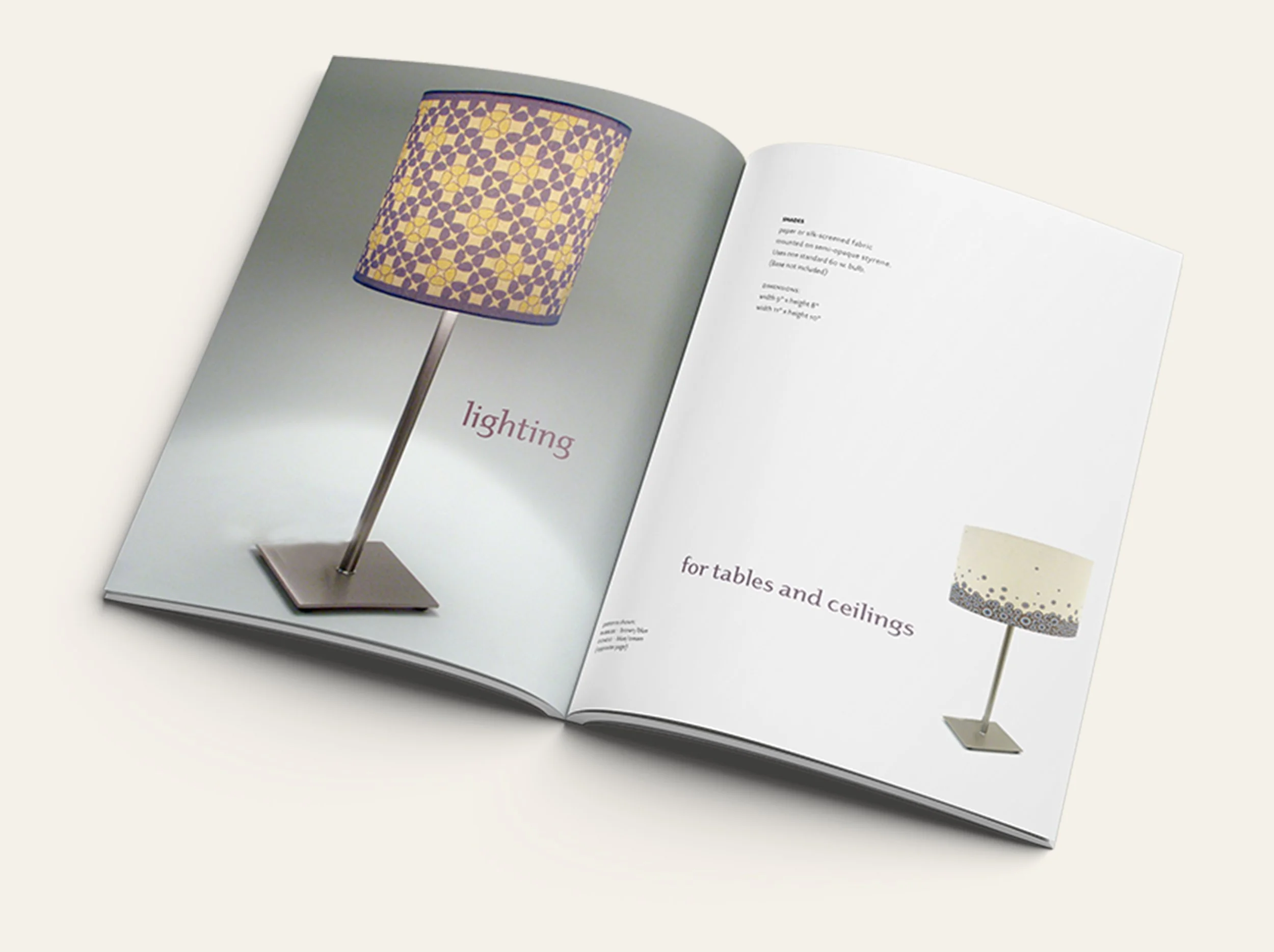 Asenya catalog lighting spread