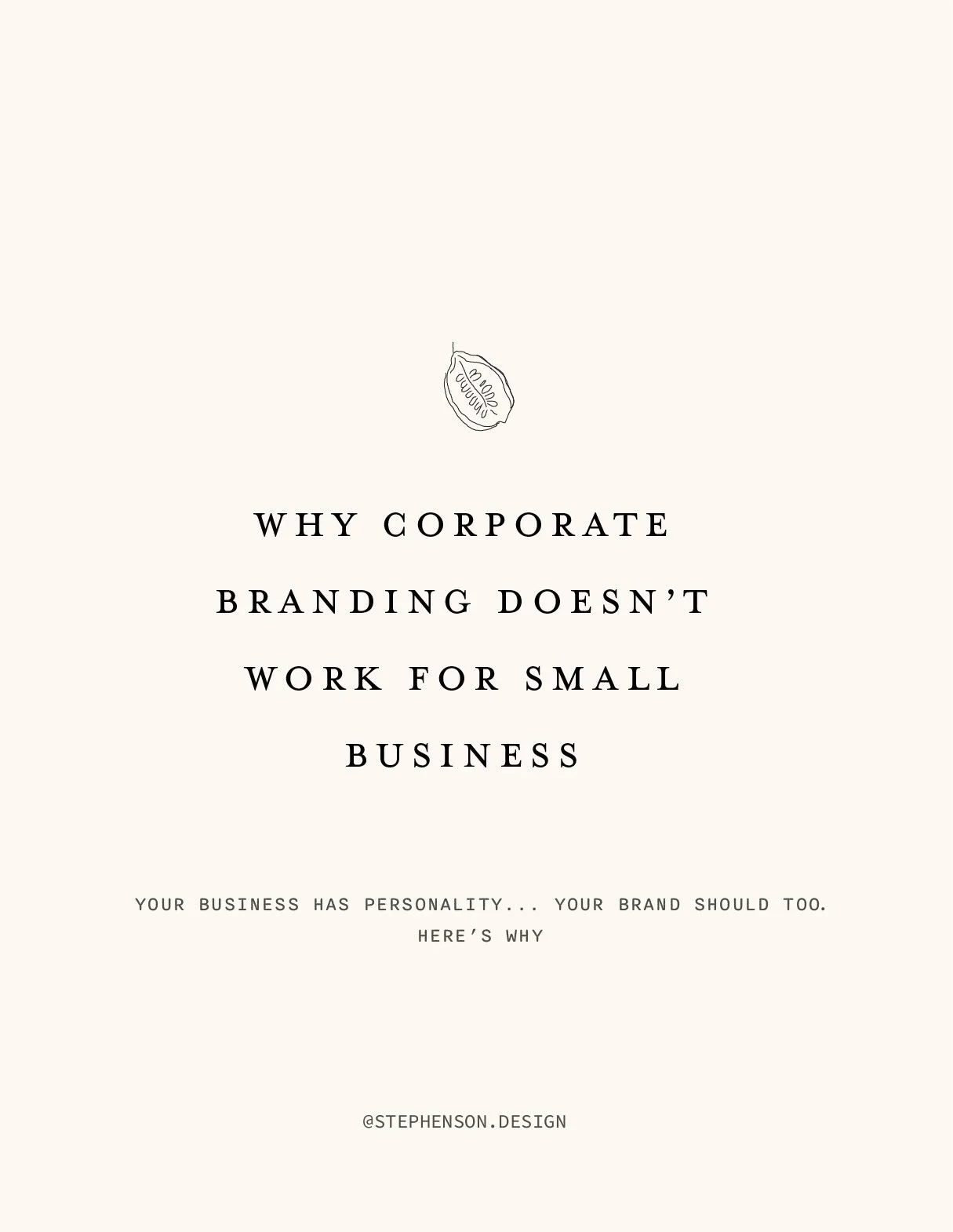 Why corporate brand doesn't work for small business ✖️

I provide my clients with a full visual library (not just a logo) to create a brand that has feeling and connects to your audience leaving them with a lasting memory ✨

If you would like  to cha