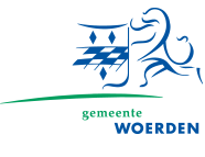 Logo featuring a stylized lion and the text 'gemeente Woerden'