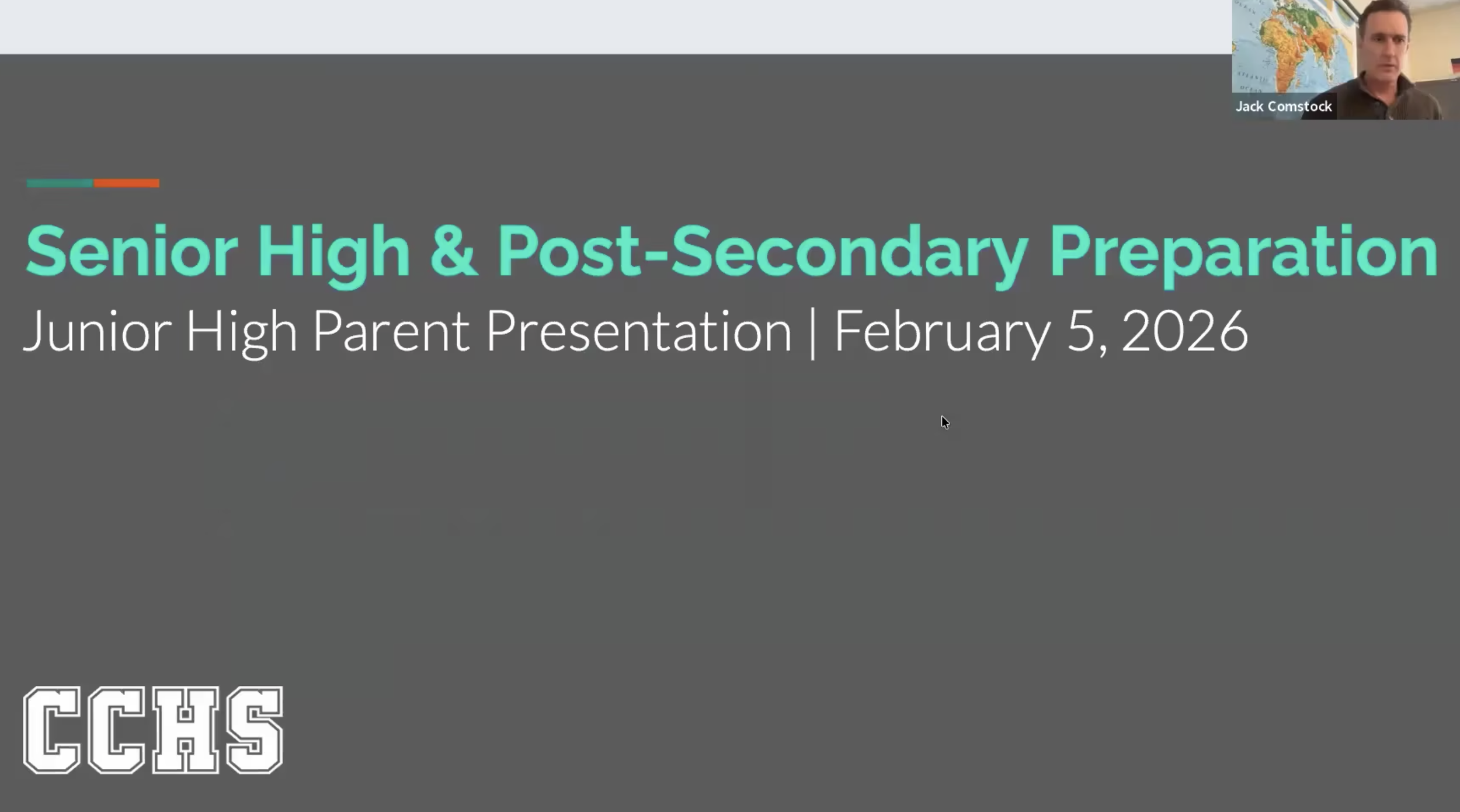 CCHS Junior High Parent Presentation