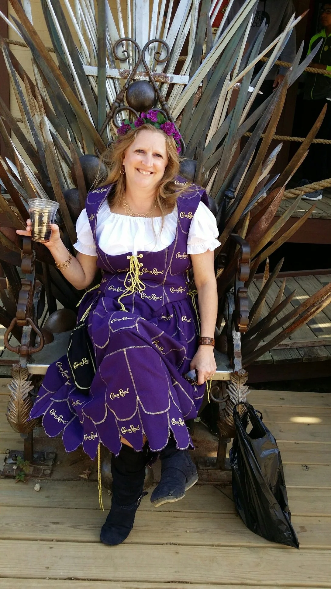 Commissioned Crown Royal Bag Dress