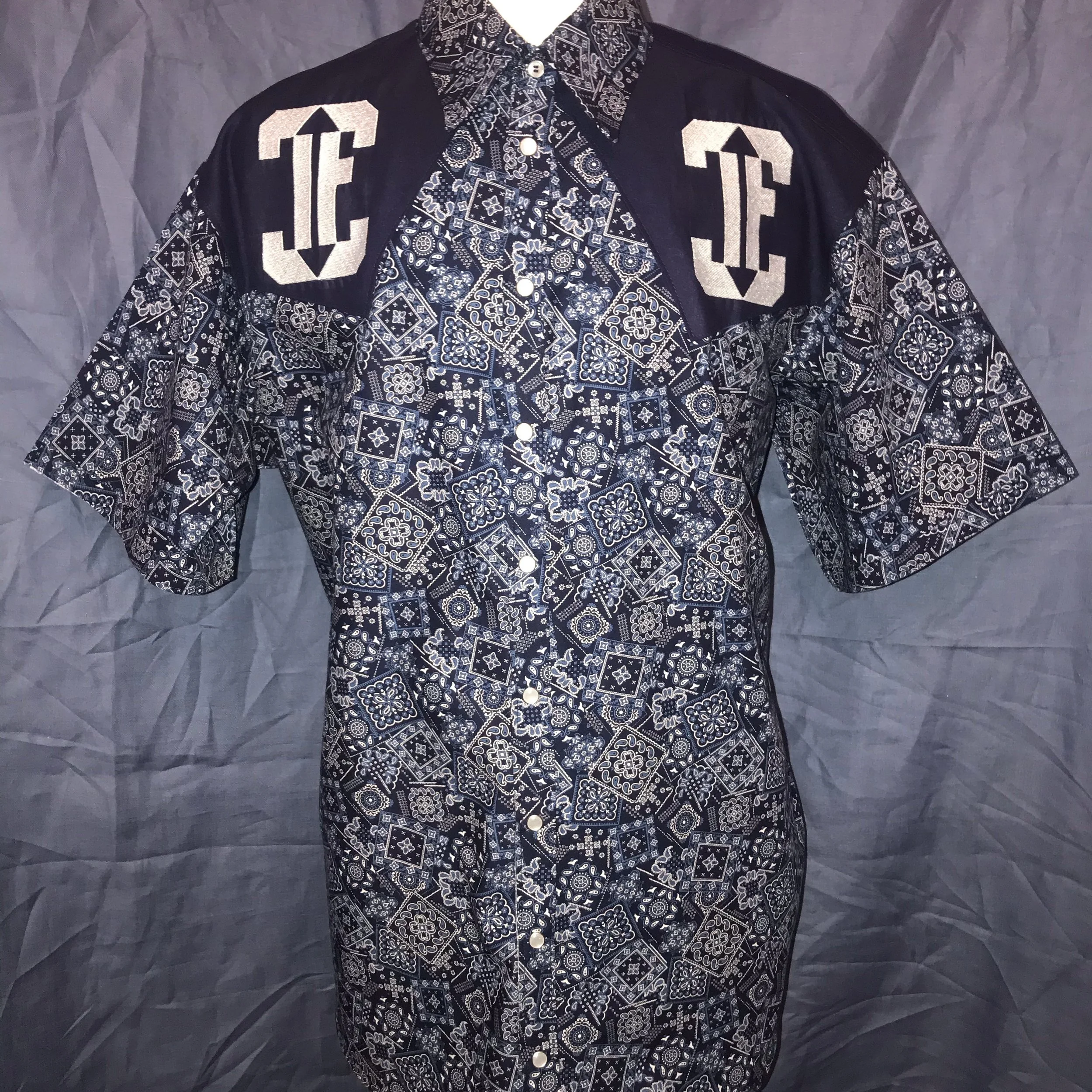 Custom Pearl Snap Western Shirt with Embroidered Brand 