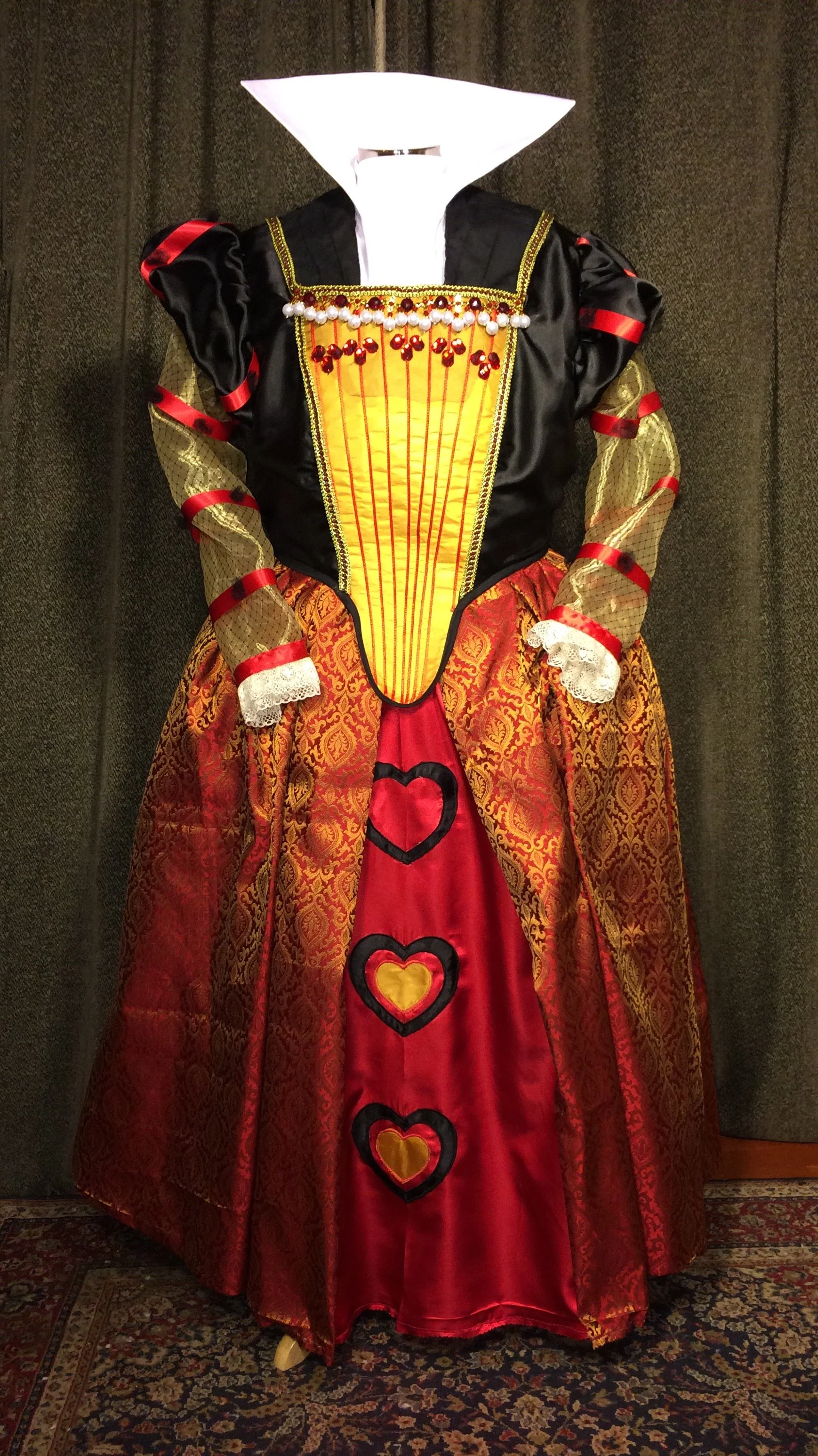 Commissioned Women's Queen of Hearts Costume