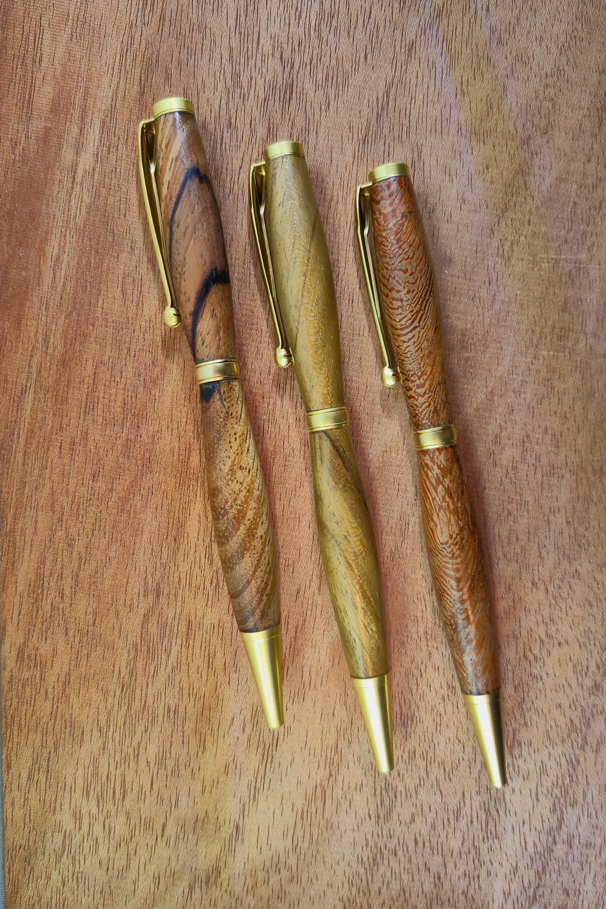 Satin Gold Slimline Pens