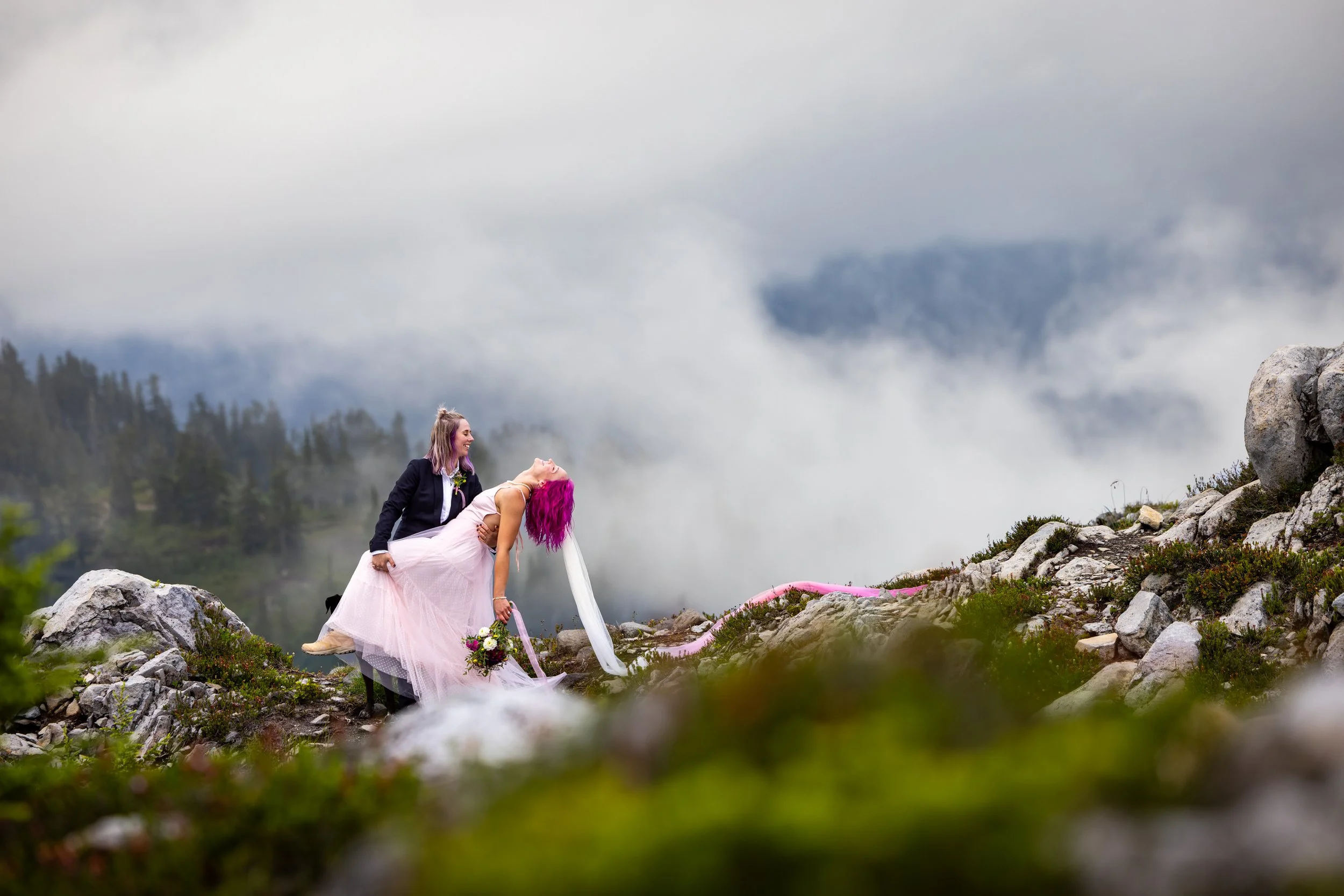 Moody Mountain Elopement at Artist Point | Washington Elopement Photographer