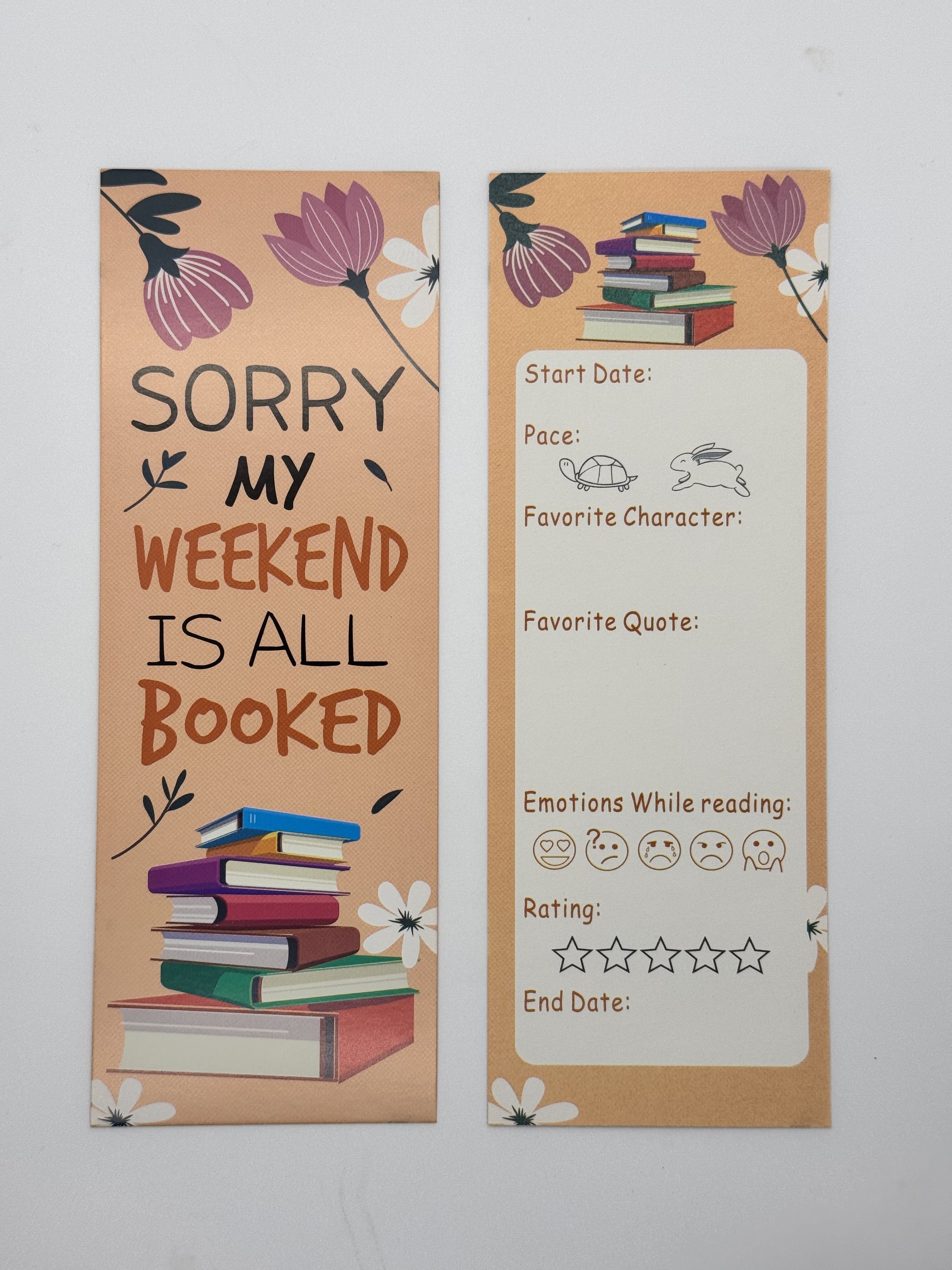 All Booked Paper Bookmark