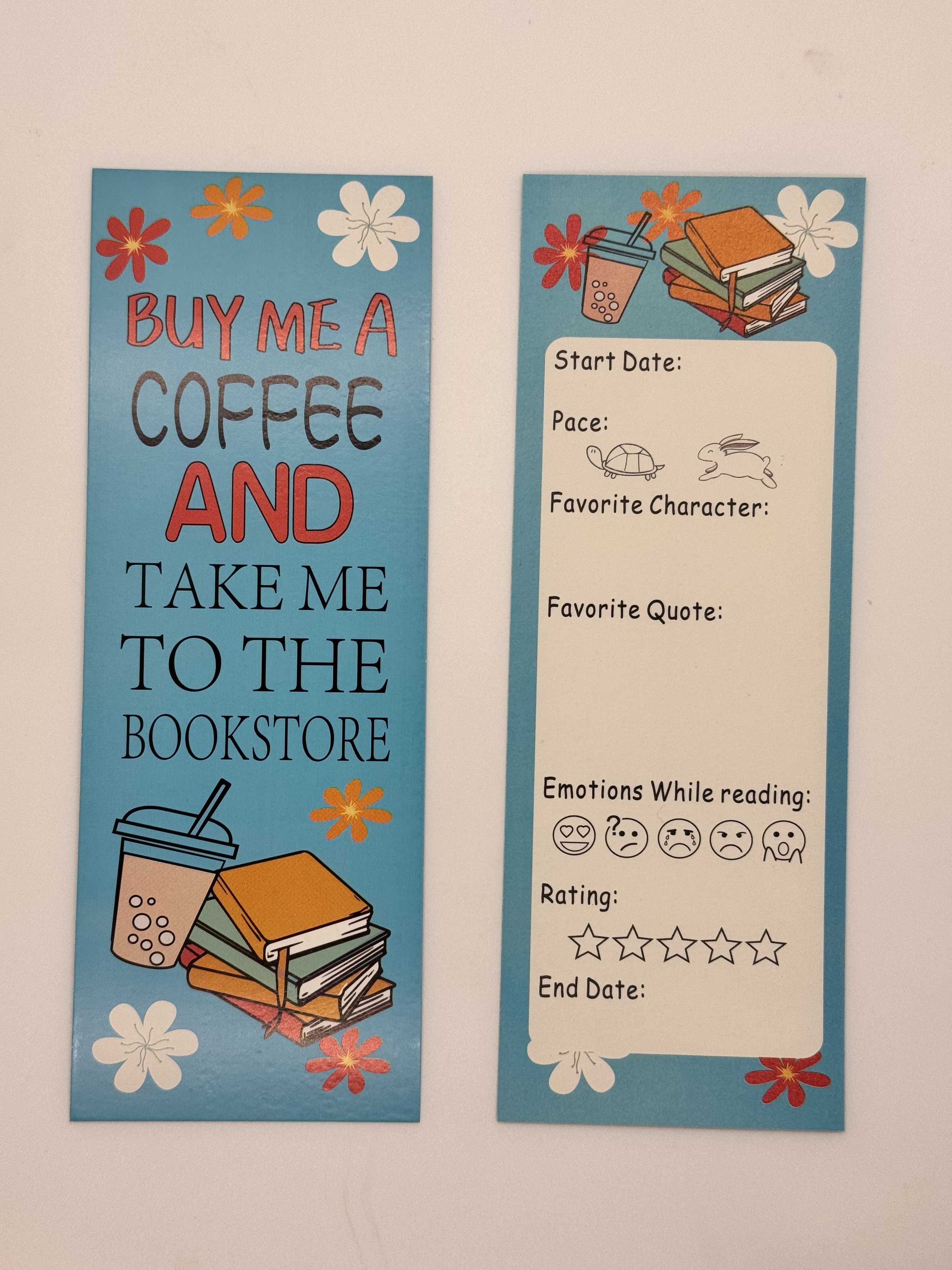 Buy Me Coffee Paper Bookmark