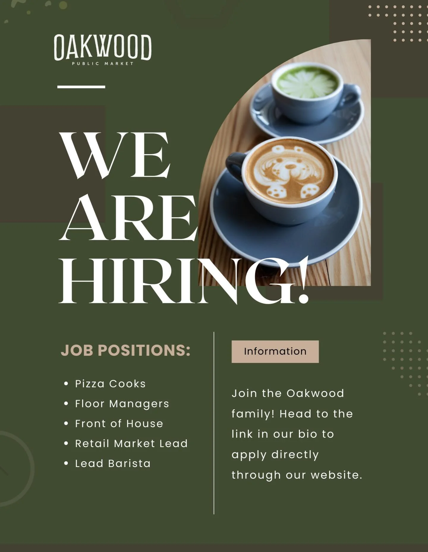 As Oakwood grows, so does our team. 🤍 We&rsquo;re looking for people who bring heart, care, and a thoughtful and welcoming energy. Want to help us create something special in the Hill Country? We&rsquo;d love to hear from you.&nbsp;

Apply to open r