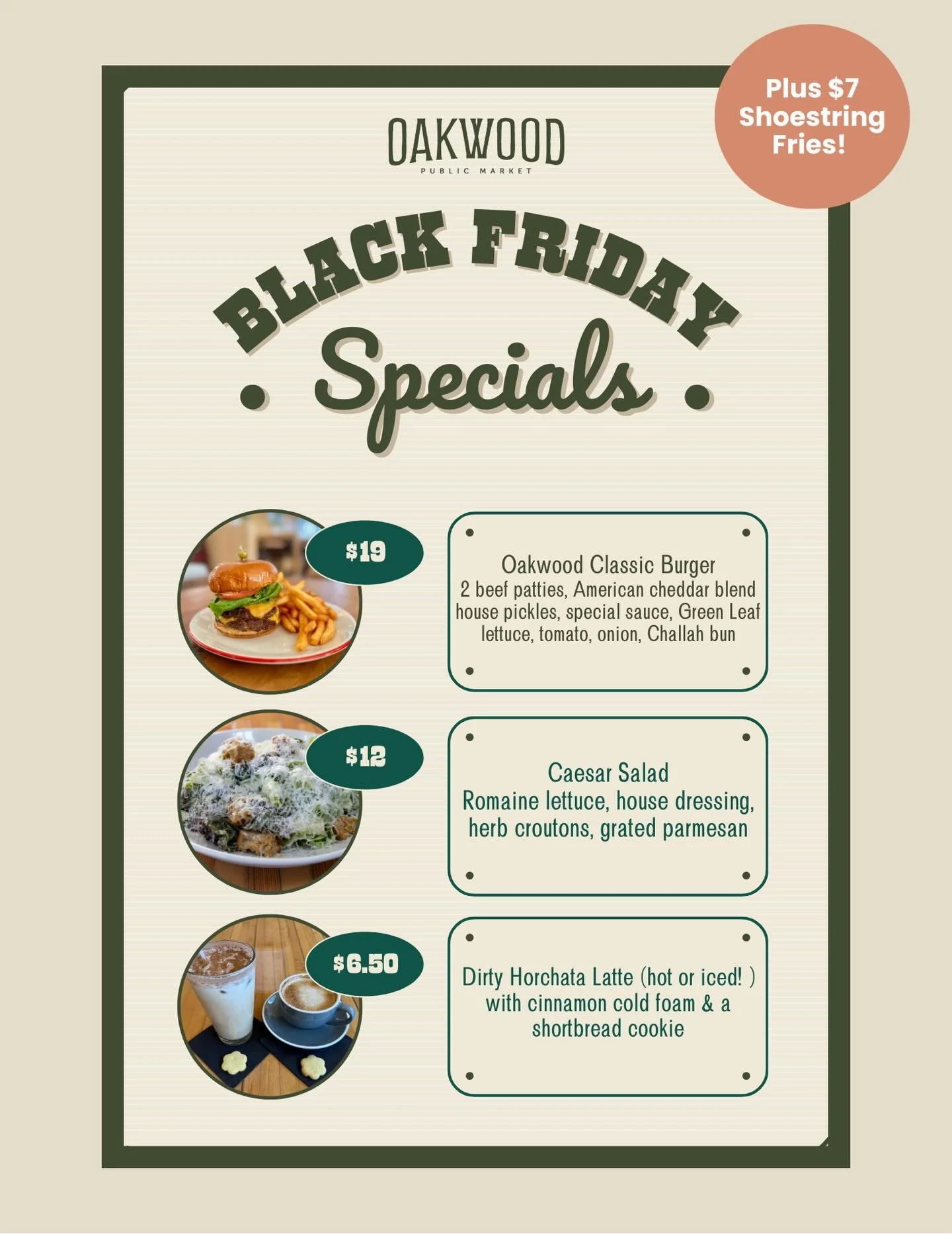 Black Friday weekend plans: try our NEW Black Friday Burger from the soda shop &amp; Dirty Horchata at the coffee shop, browse Over Yonder&rsquo;s&nbsp;15% off&nbsp;sale, soak in the Hill Country views, &amp; check a few gifts off your list.&nbsp;🎁
