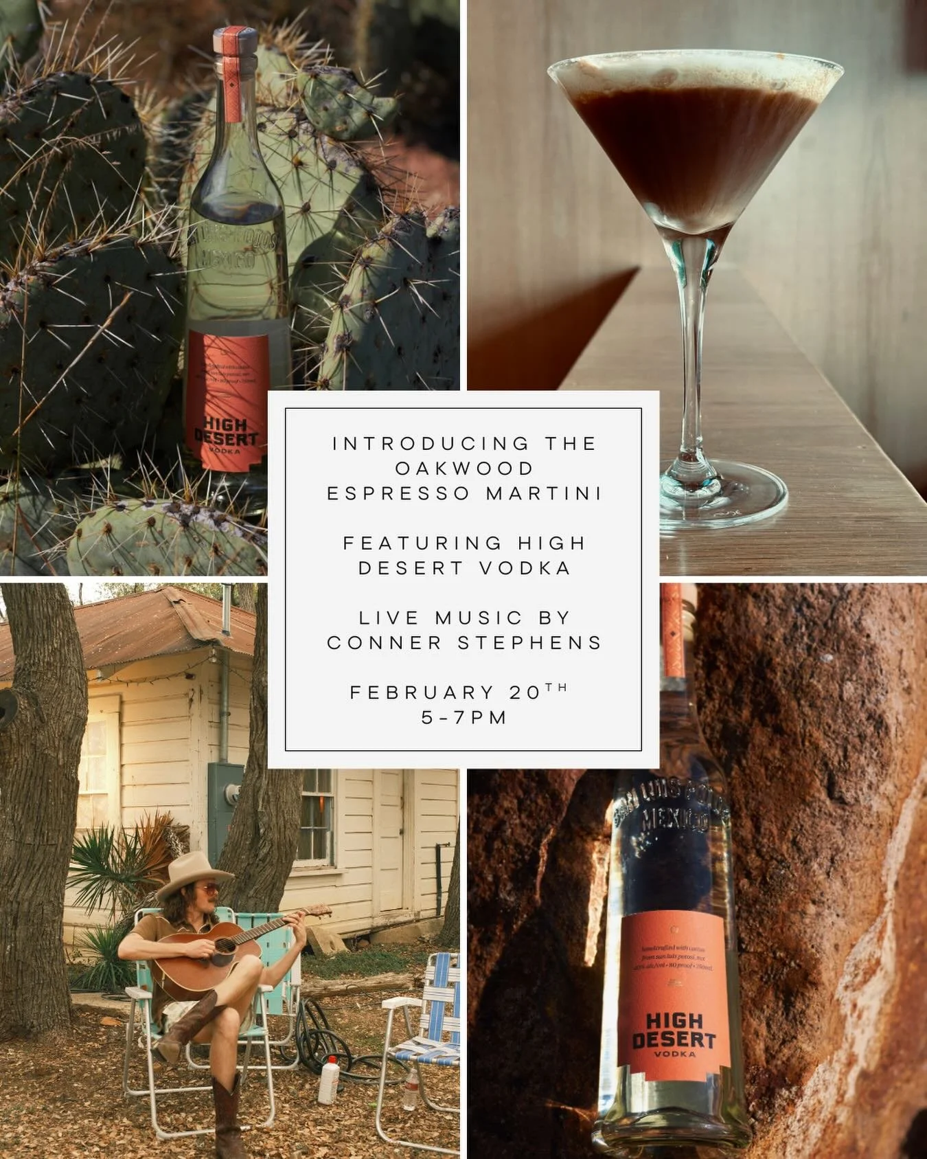 The day you&rsquo;ve been waiting for is here&hellip; the Oakwood Espresso Martini has finally arrived. ☕✨

Made with High Desert Vodka and just the right balance of bold espresso and smooth sweetness, it&rsquo;s the perfect pick-me-up for your eveni