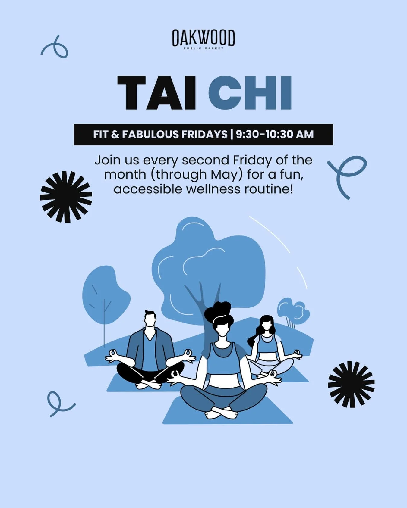 We&rsquo;re excited to introduce Tai Chi at Oakwood 🌿

Starting tomorrow, join us every second Friday of the month from 9:30&ndash;10:30 AM for a peaceful morning practice focused on balance, breath, and movement.

✨ Tomorrow&rsquo;s class is FREE
✨
