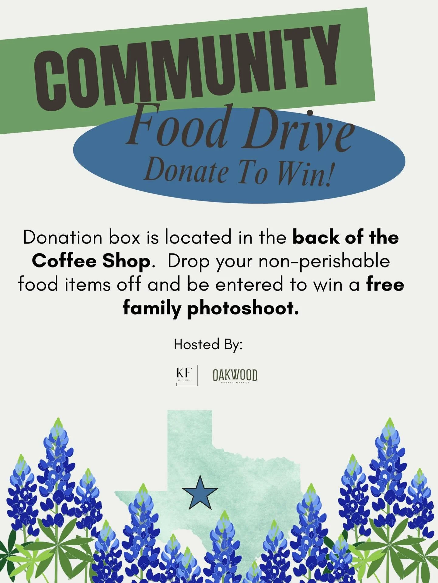 A small act goes a long way. 🤍

We&rsquo;re still collecting donations for our community food drive in the coffee shop. If you&rsquo;re stopping by, consider bringing an item to give back.

As a thank you, you&rsquo;ll be entered to win a photoshoot