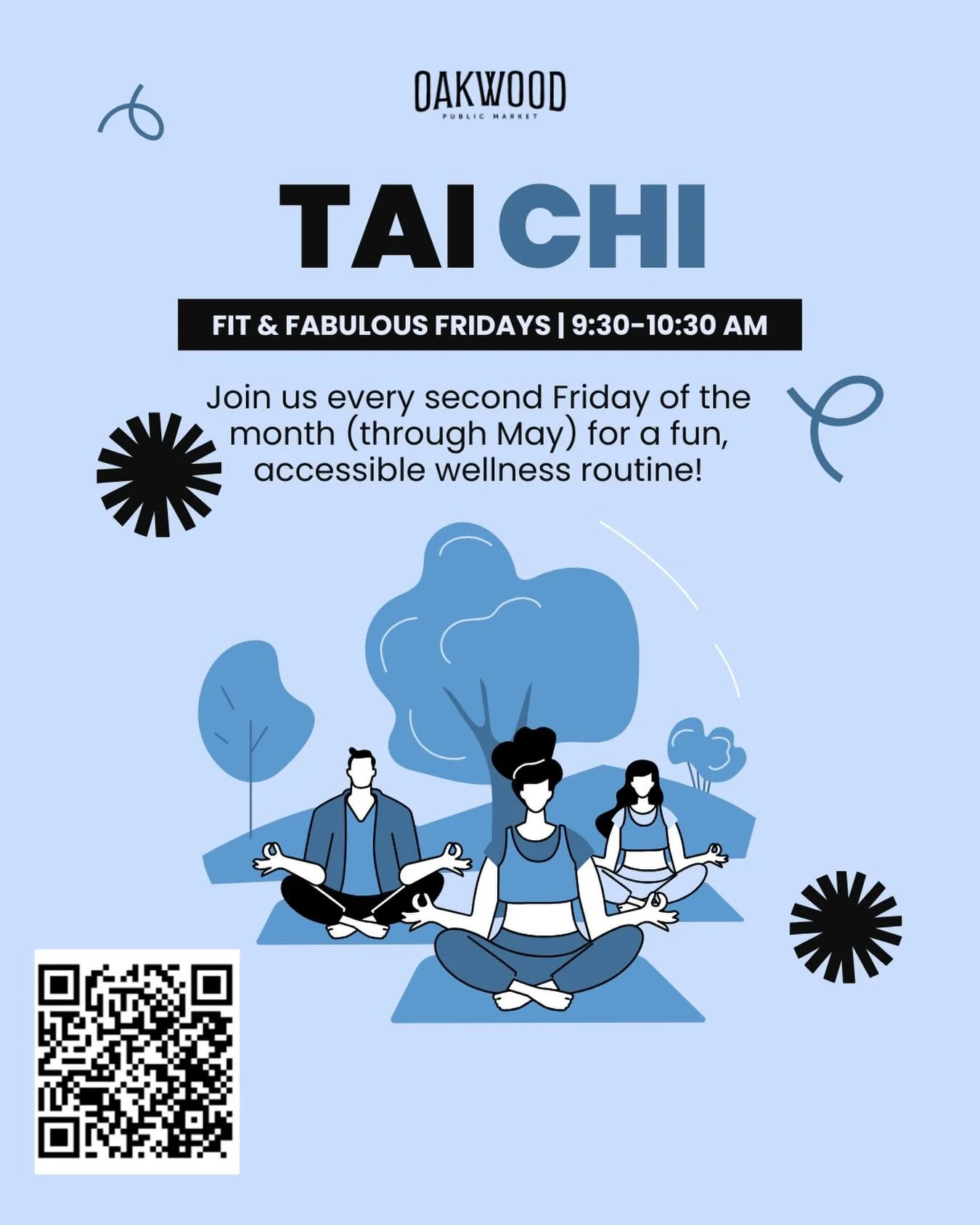 Start your Friday with a little movement and fresh air. 🌅

We&rsquo;re hosting Tai Chi on the lawn again this Friday from 9:30&ndash;10:30AM at Oakwood.

All are welcome. Registration is available through the link in our bio.