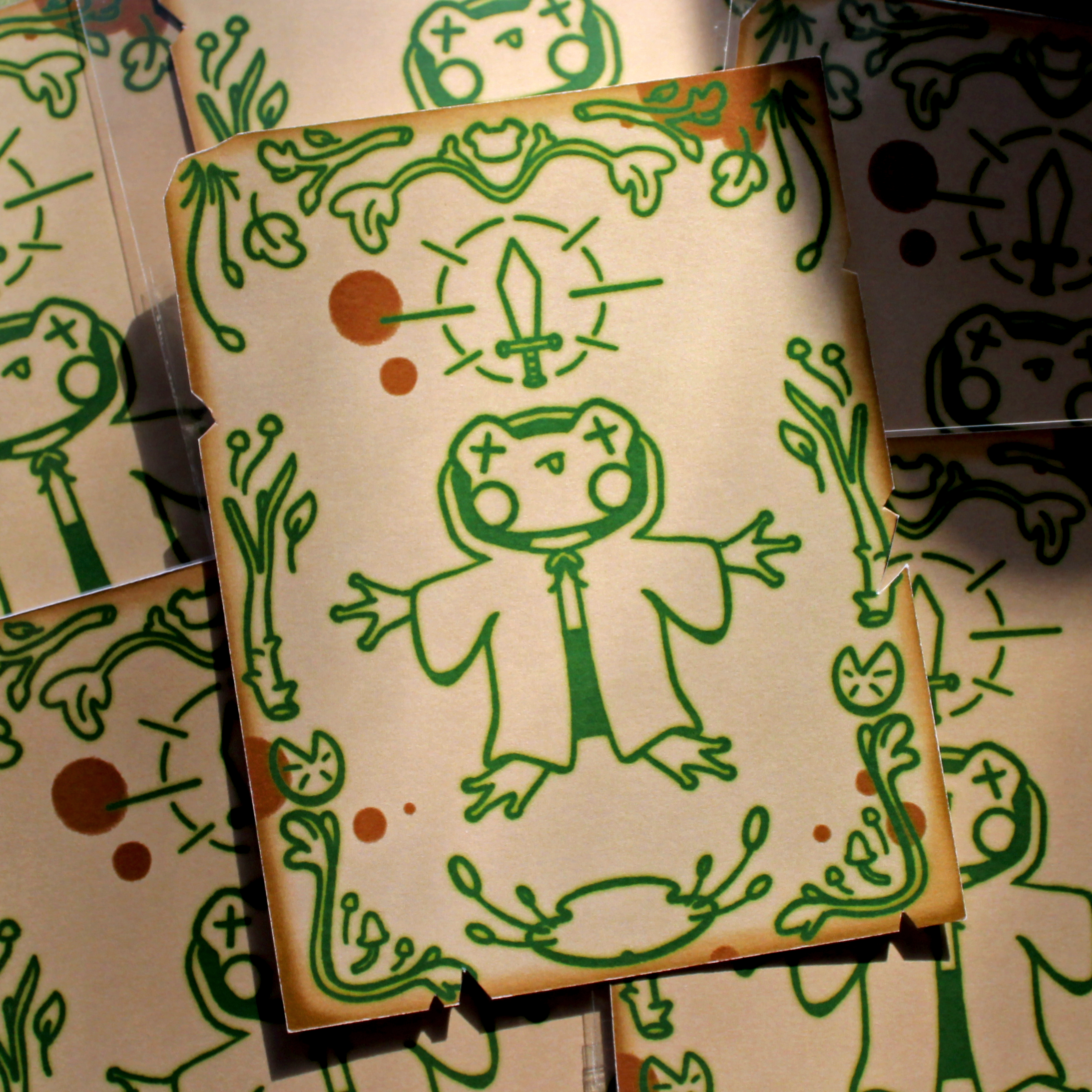 Cult frog scroll