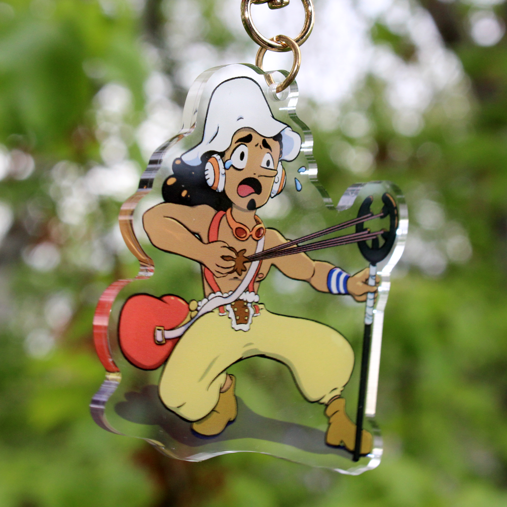 Sniper Coward OP Usopp Anime Keychain — Frogdust Productions