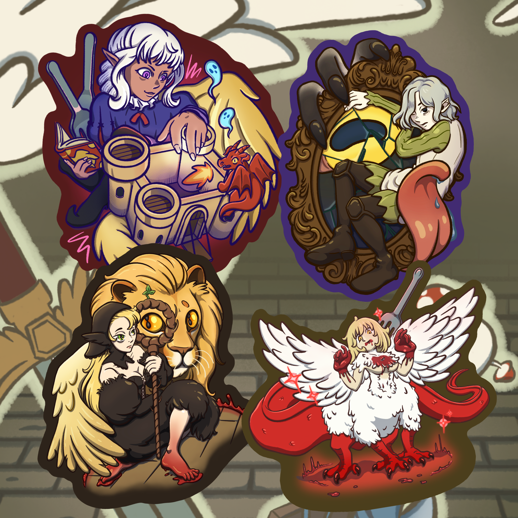 Dungeon Meshi Vol 2 Keychains