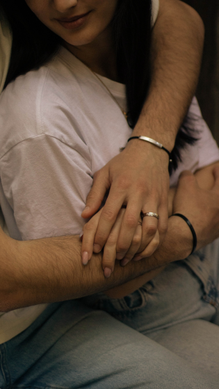 a couple hugging. blog  Attachment Styles and Relationships: Why You React the Way You Do