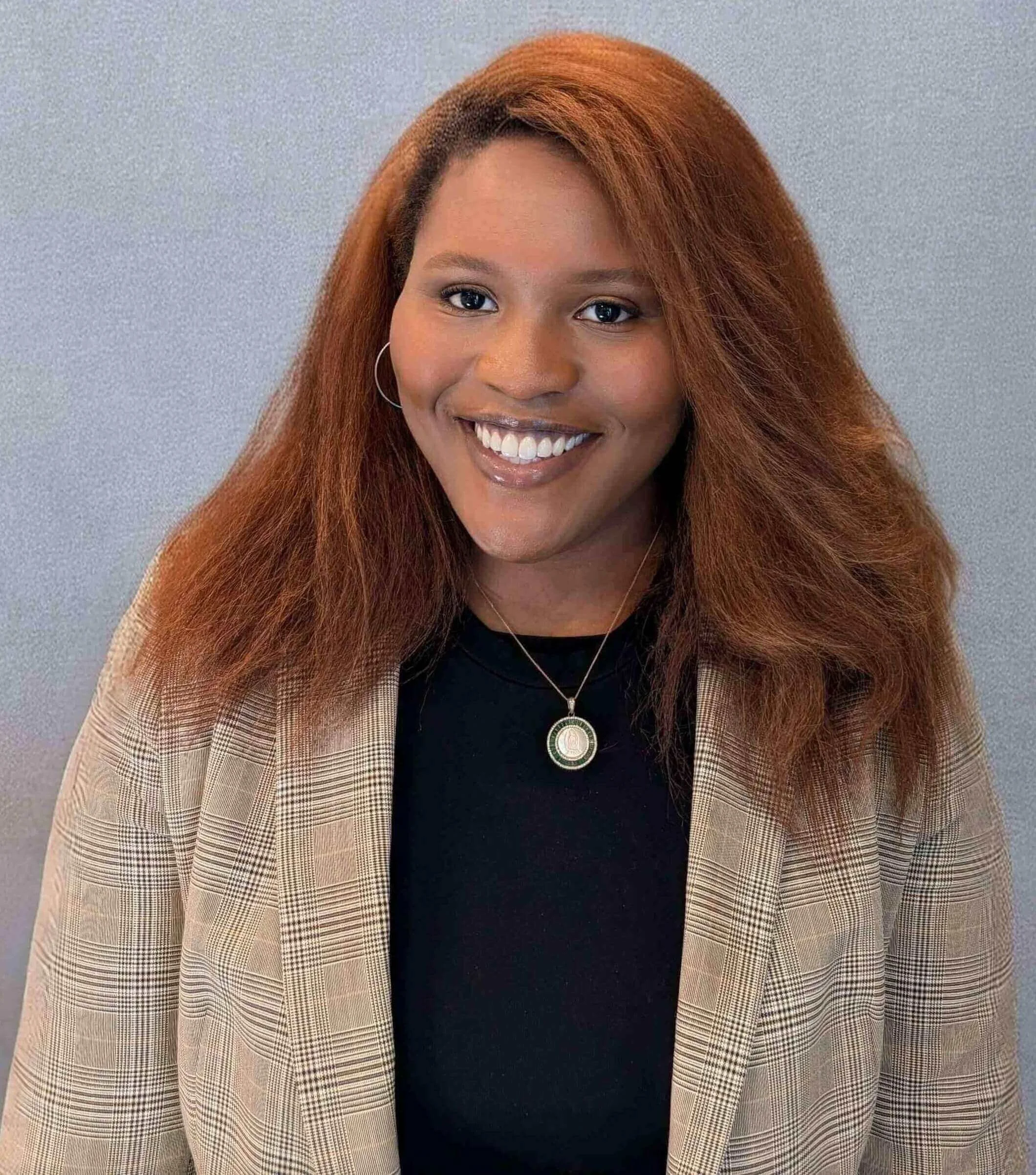 Alexandria Rubin, LPC intern,  African American female