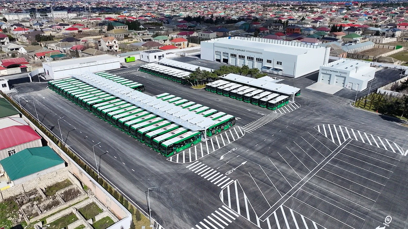 The opening of the new Albalılıq Electric Bus Depot