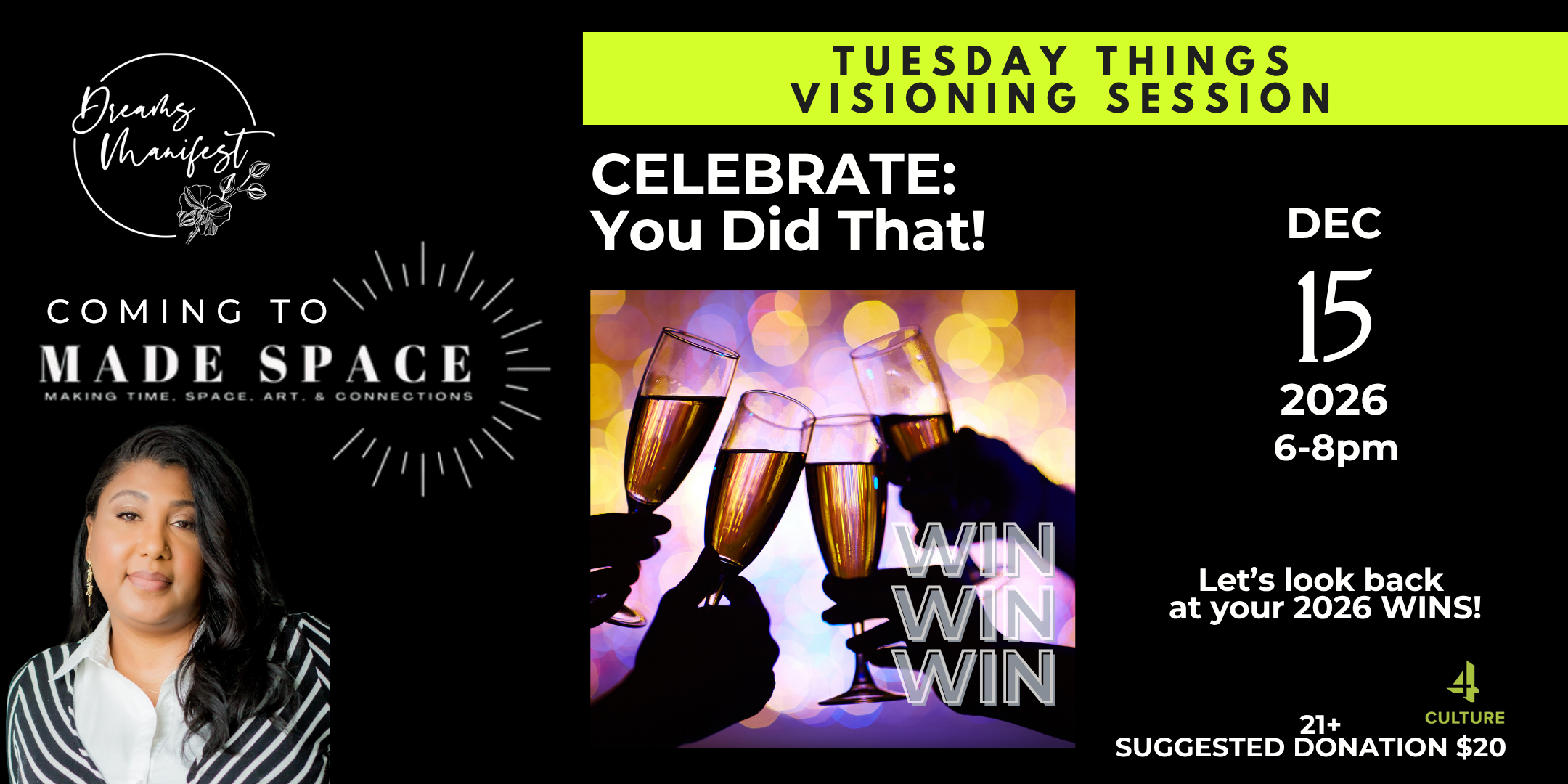 tuesday things @ made space! let’s celebrate             -you did that!