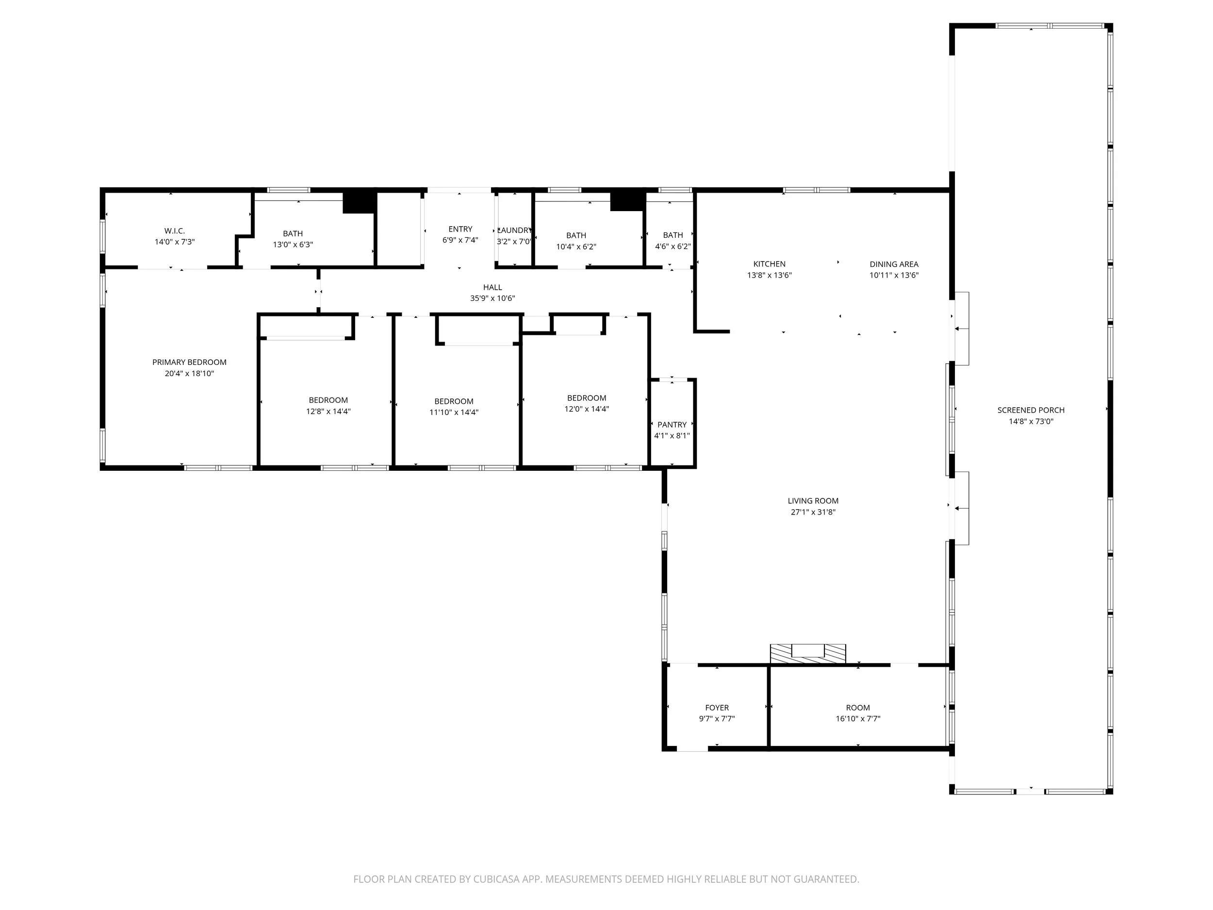 Floor plan of a house featuring an eat-in kitchen, formal living and dining area, pantry, laundry/storage room, half bath, family room, and entrance with a staircase.