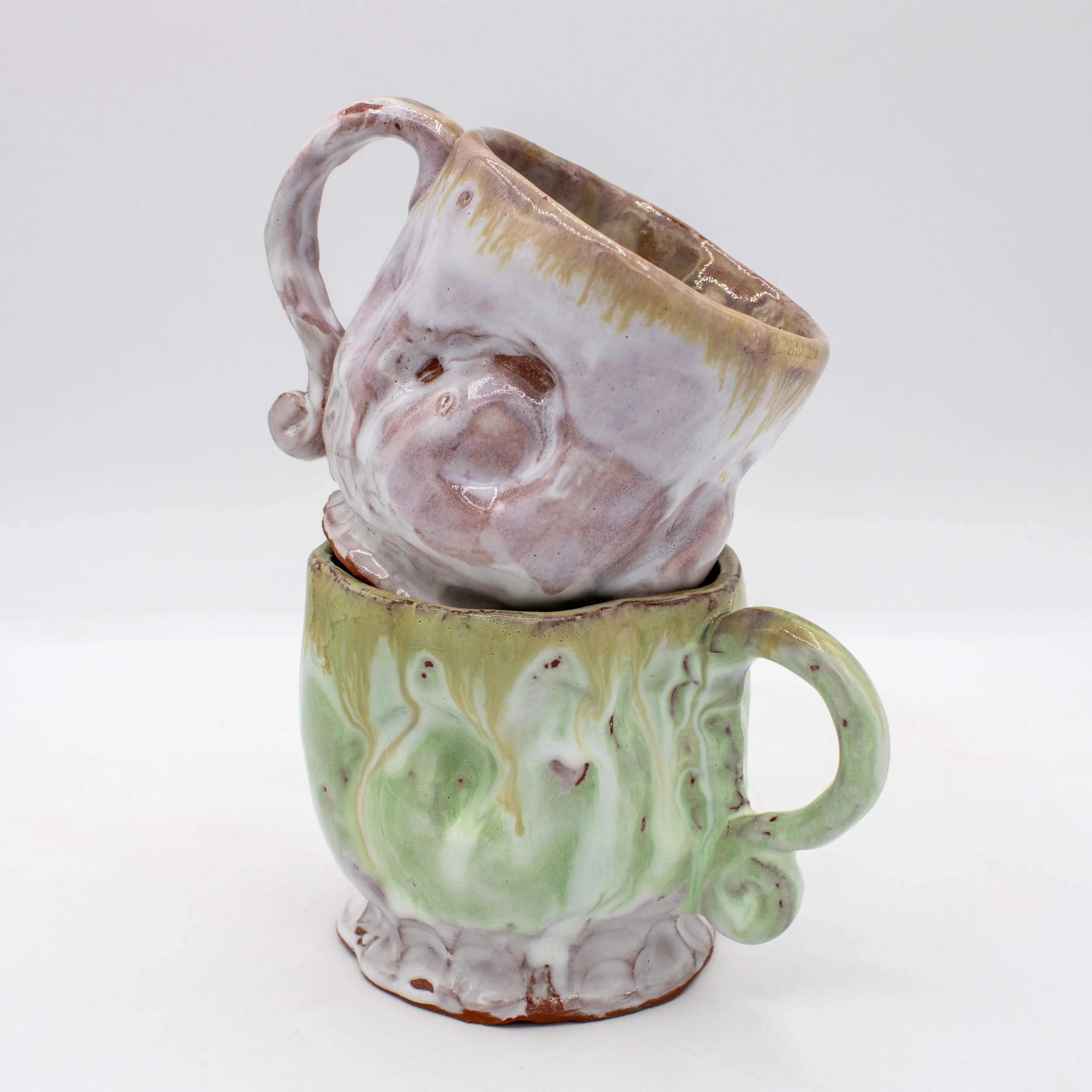 Small Shell Mug, red earthenware, 2025