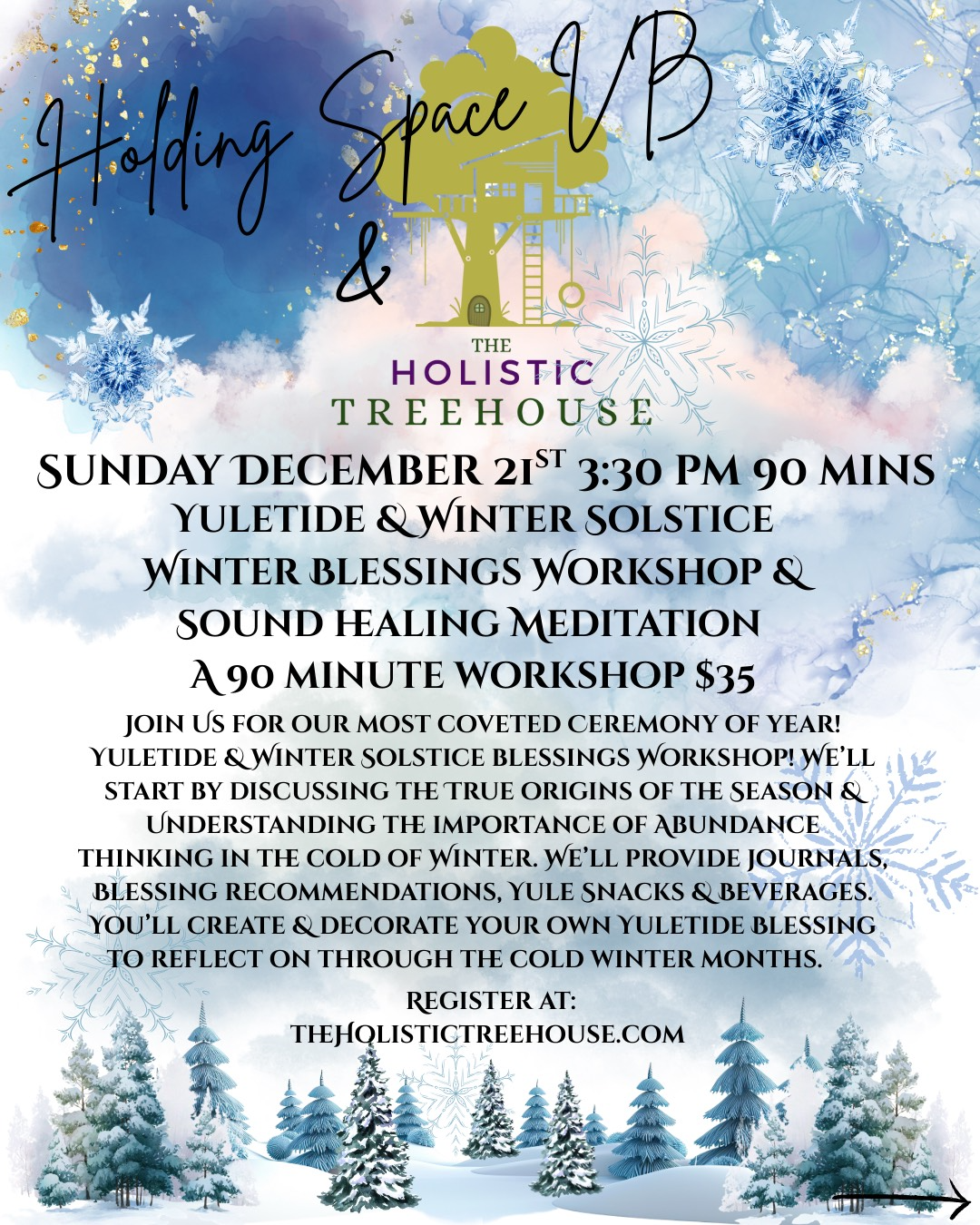 Yuletide &amp; Winter Solstice Sound Healing Meditation with Holding Space VB