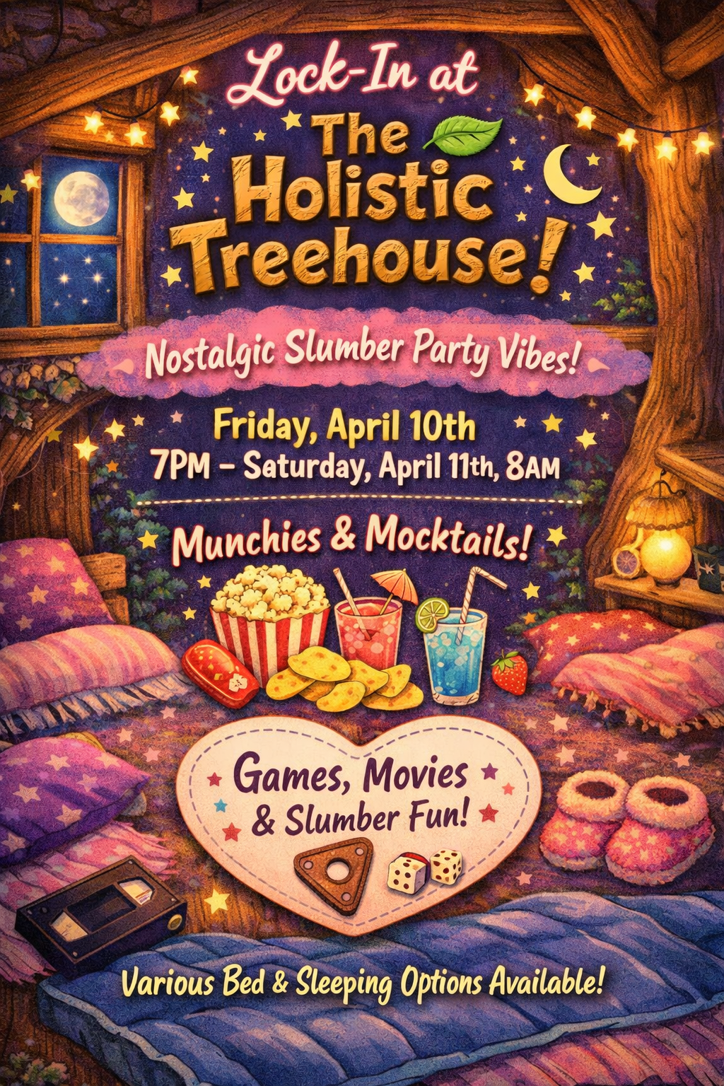 Lock-in at The Holistic Treehouse 