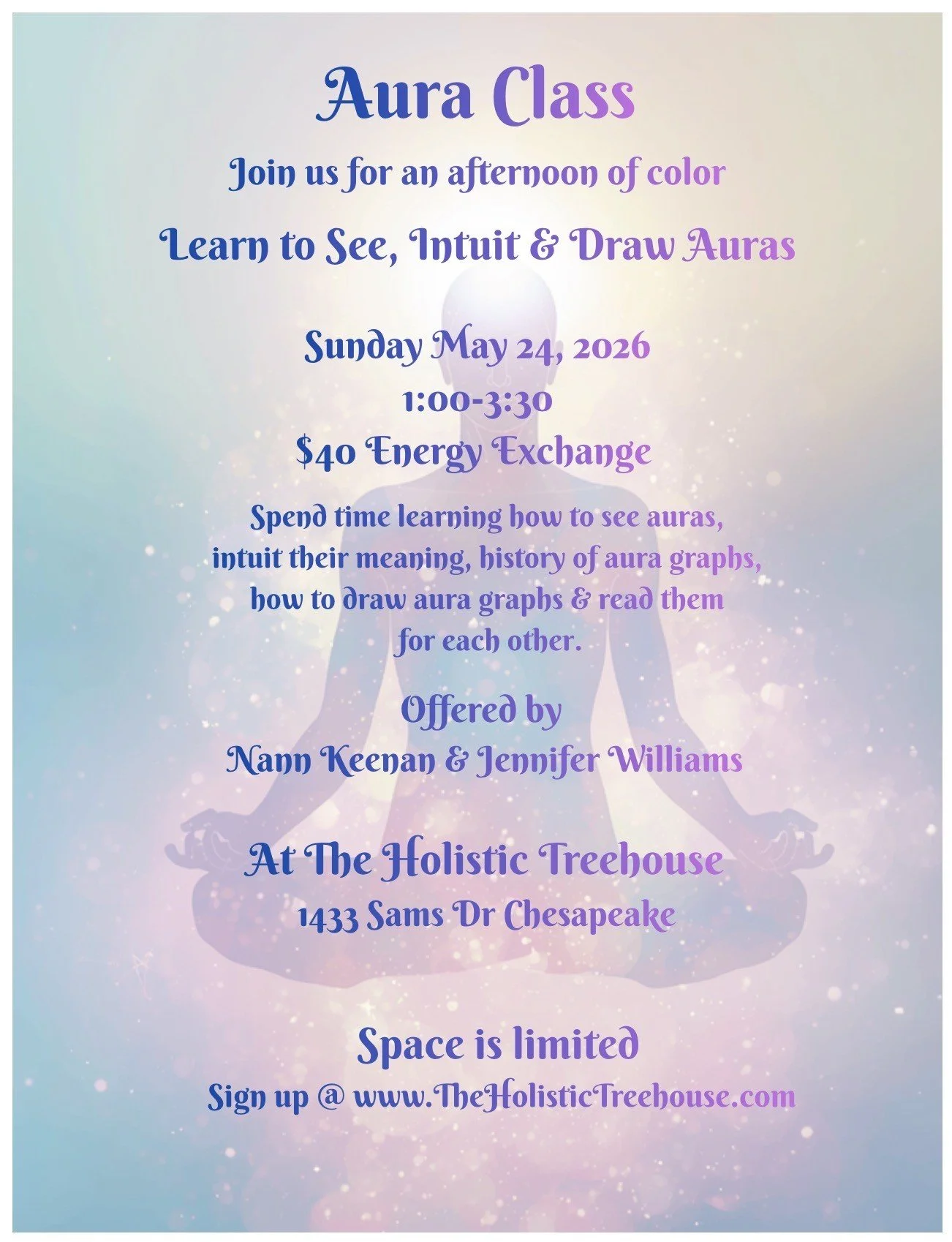 Aura Class with Nann Keenan &amp; Jennifer Williams 