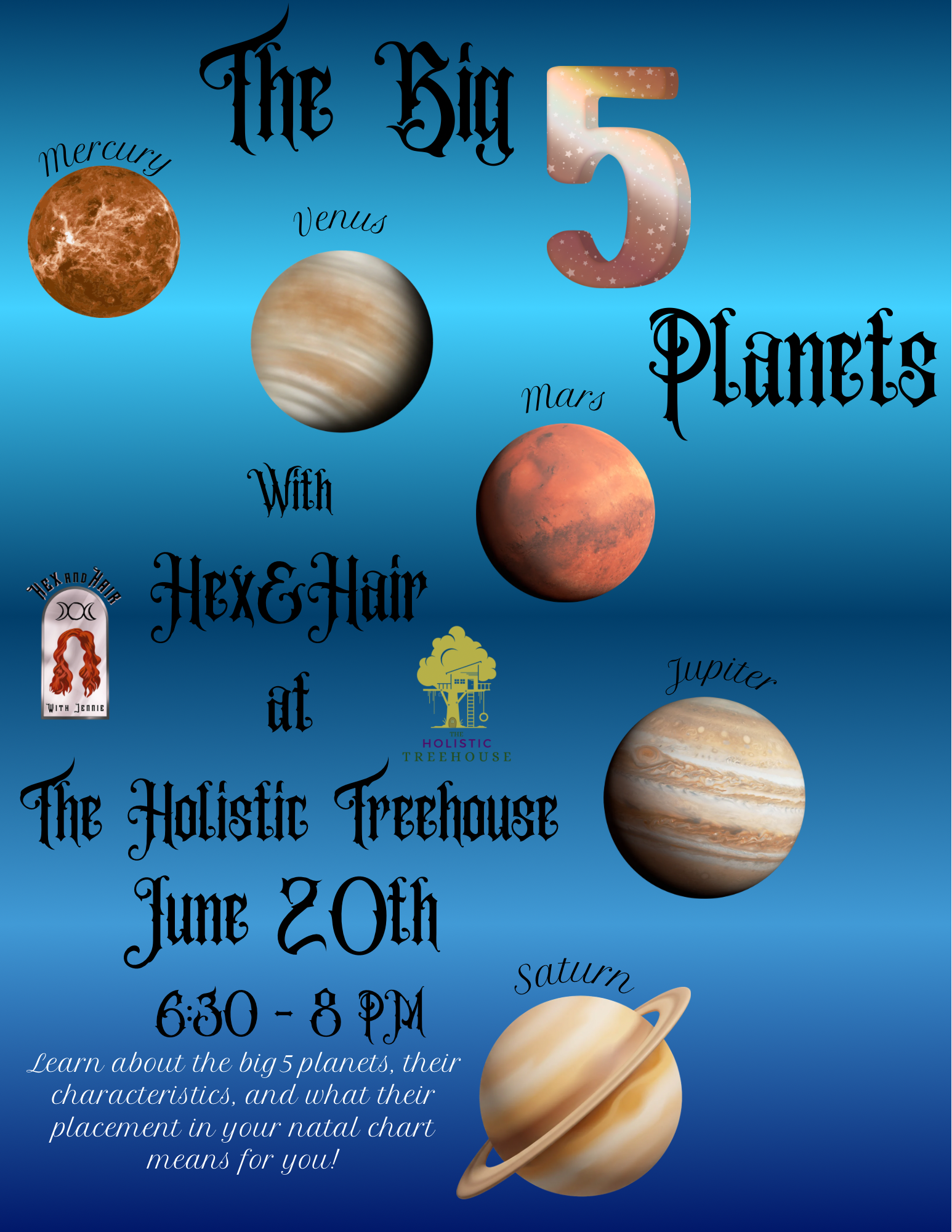 Astrology 101: The Big 5 Planets w/ Jennie Tack of Hex &amp; Hair
