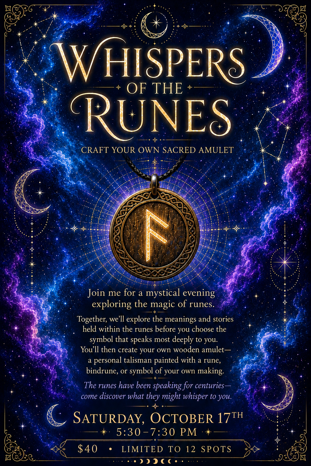 Whispers of the Runes: Craft Your Own Sacred Amulet with Luna Arnott