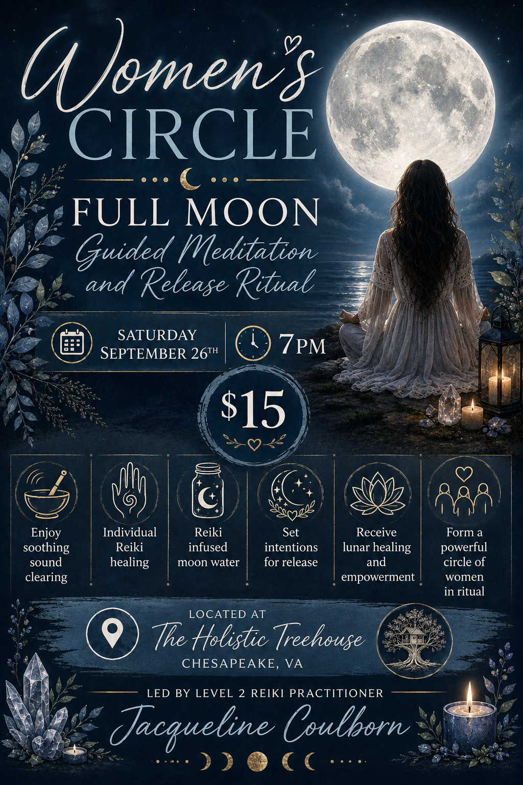 Full Moon Women’s Circle with Jacqueline Van Auken Coulborn