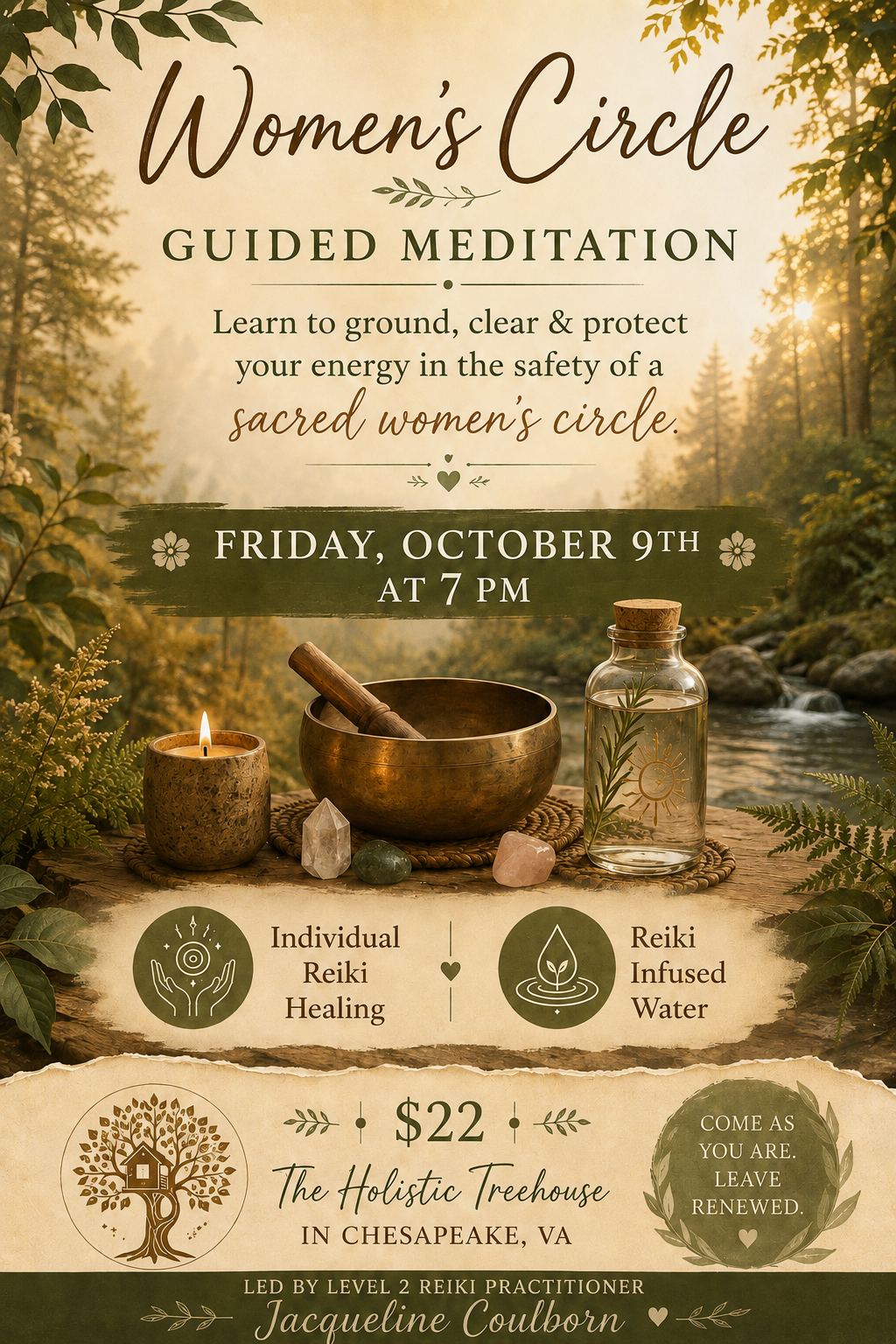 Women’s Circle Guided Meditation with Jacqueline Van Auken Coulborn