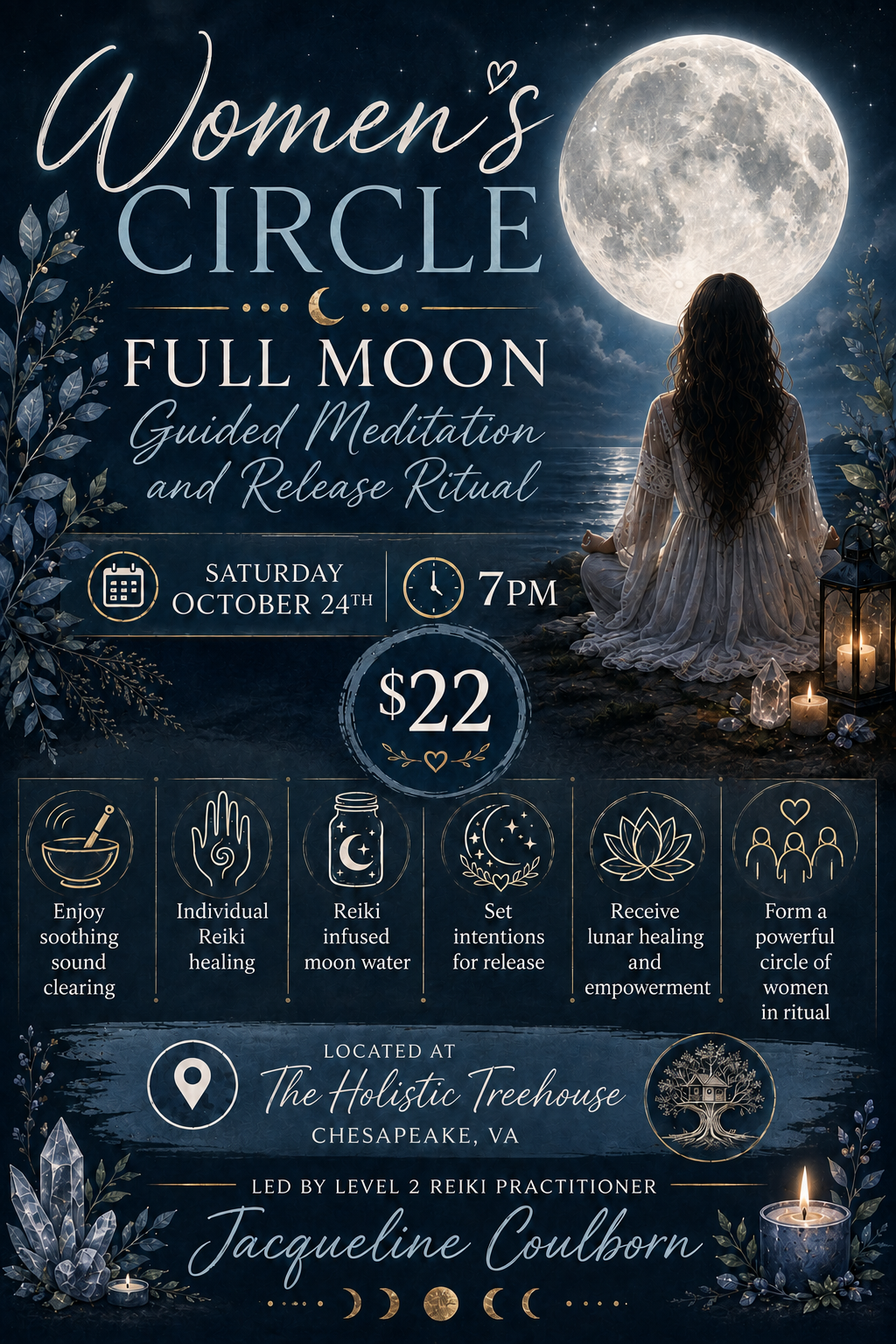 Full Moon Women’s Circle with Jacqueline Van Auken Coulborn