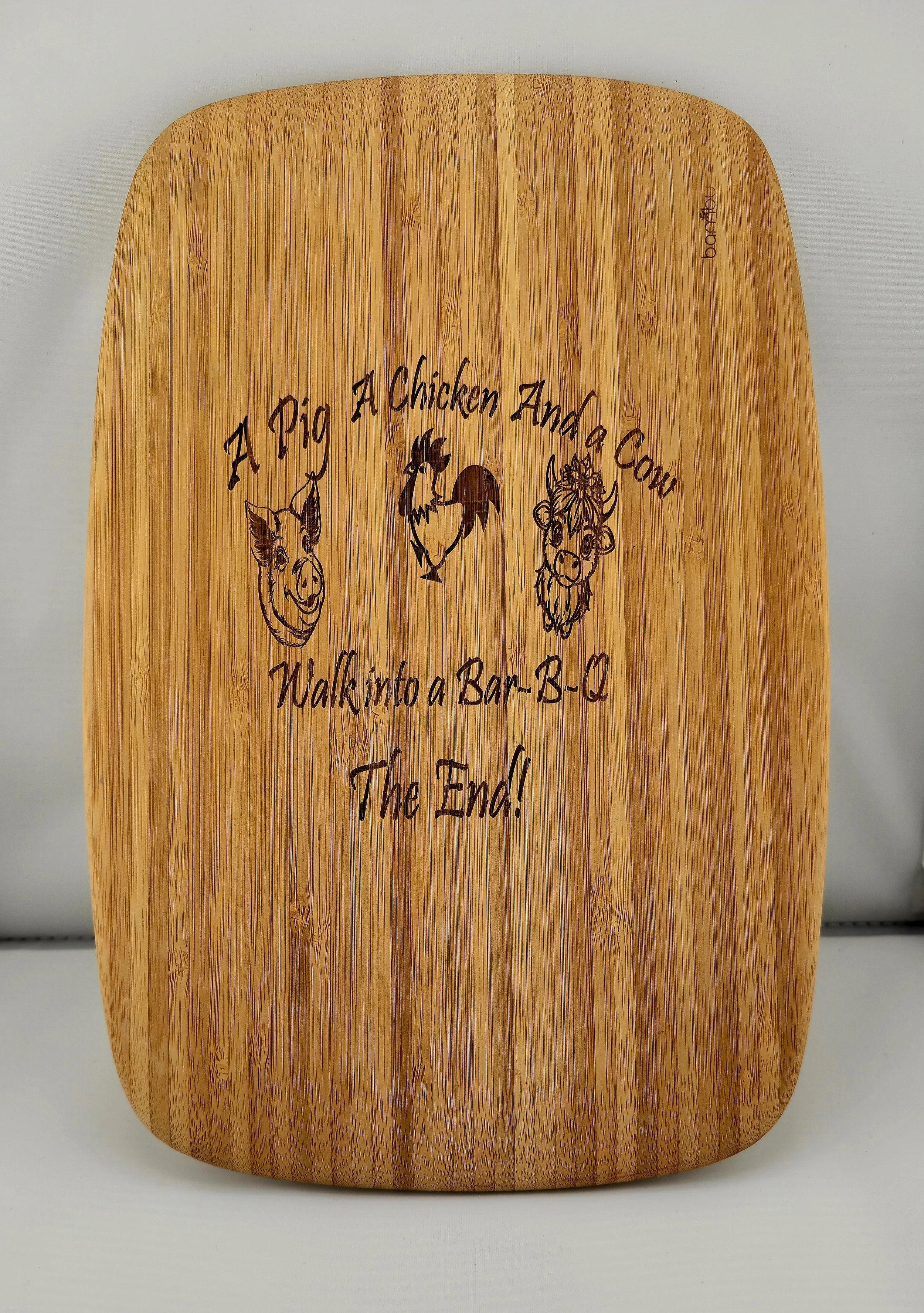 Cow, Pig, Chicken cutting board