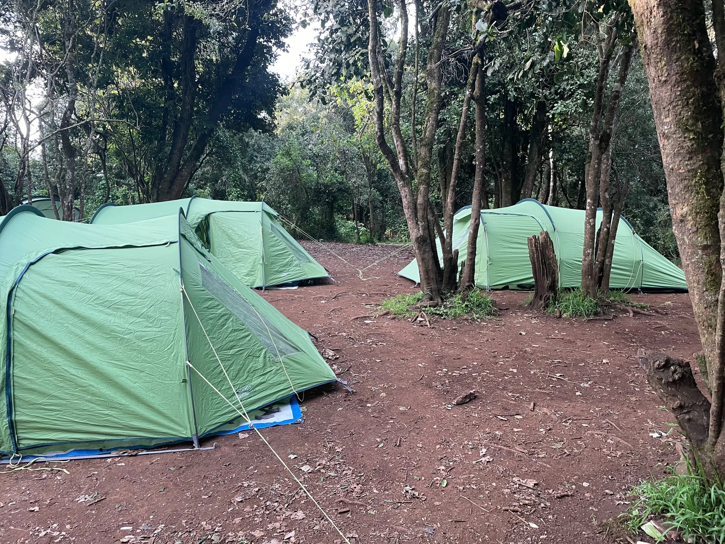 These were our sleeping tents. Bre and I each had one to ourselves, Kari and Mary shared one. (Everyone's choice!)
