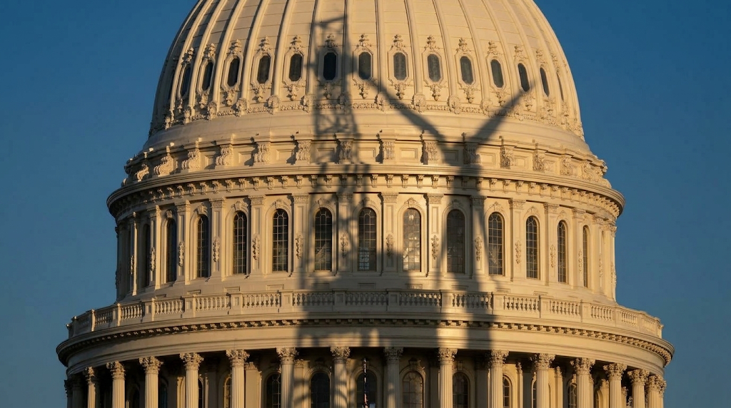 Capitol with turbine. AI generated. Created by Noah Oppenheim