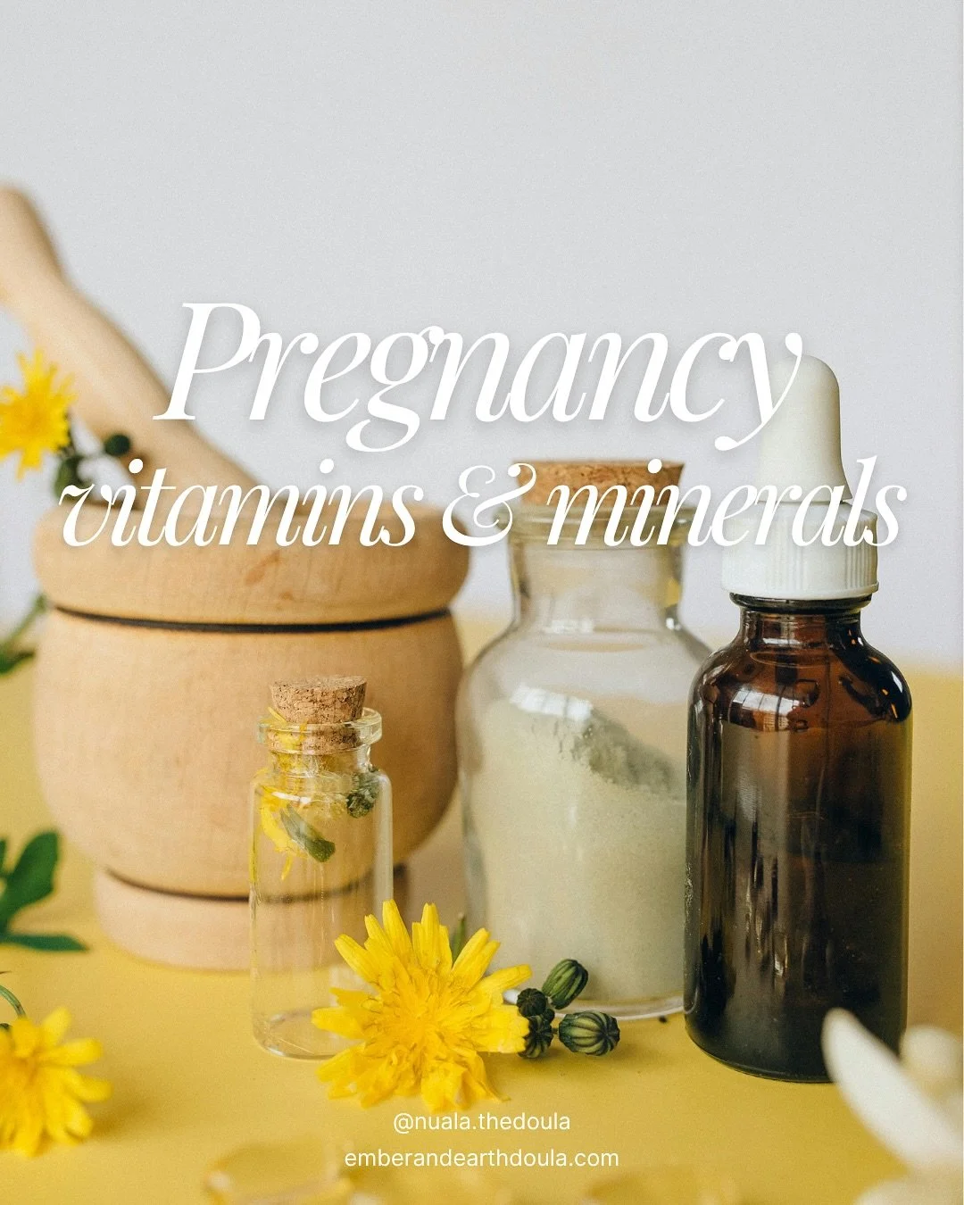 🍋💛important micronutrients to help support you throughout your pregnancy journey🌱
.
Eating dark leafy greens, cold water fish, nuts &amp; seeds can help add so many of these vitamins and minerals 🥦🐟🥜
.
.
.
#doula #doulalife #doulasupport #doula