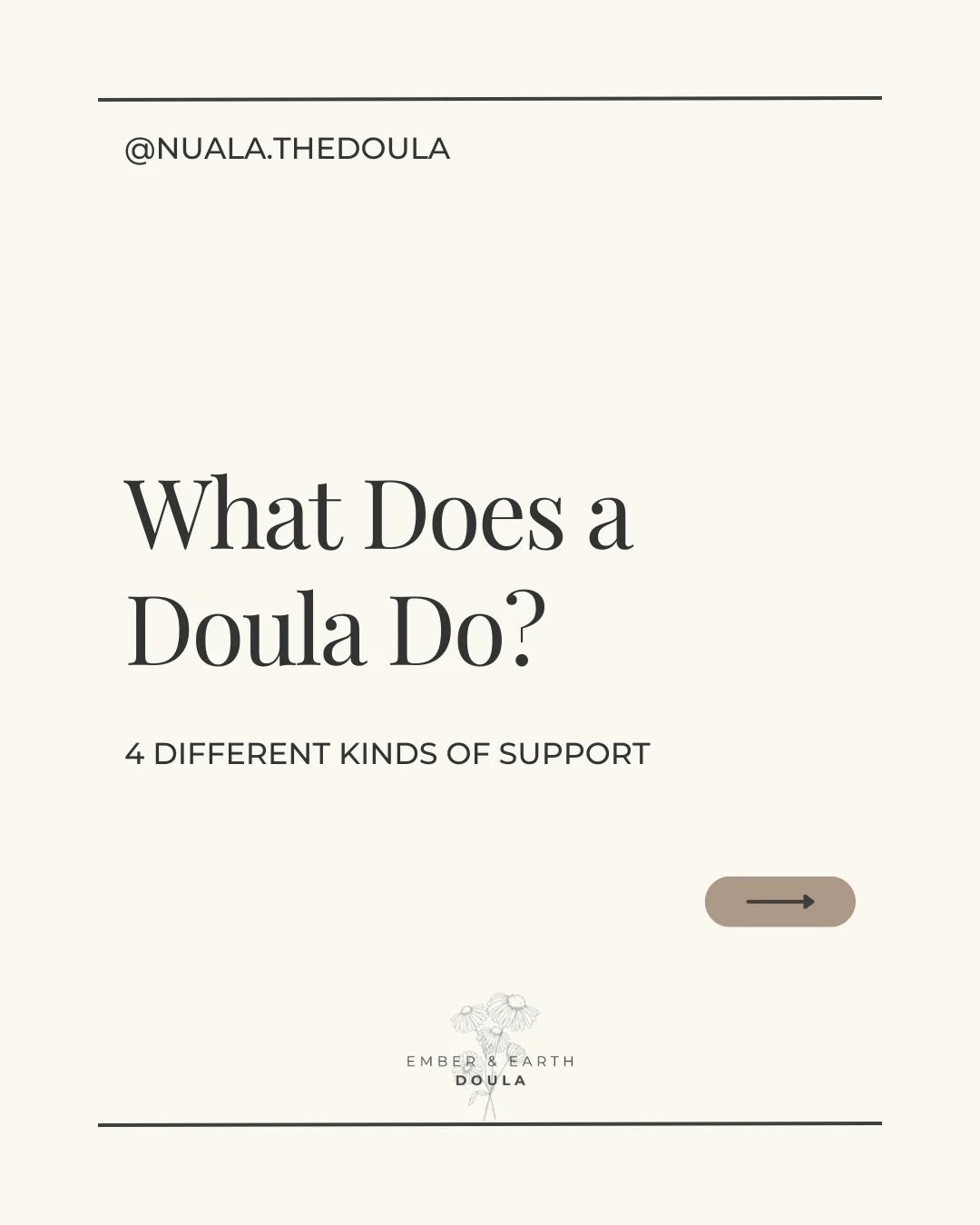 Curious about what a doula does? Save this for later!🙌🏼

Doulas support the whole person&mdash;emotionally, physically, educationally, and through advocacy. 

From grounding reassurance and hands on comfort techniques, to evidence-based guidance an