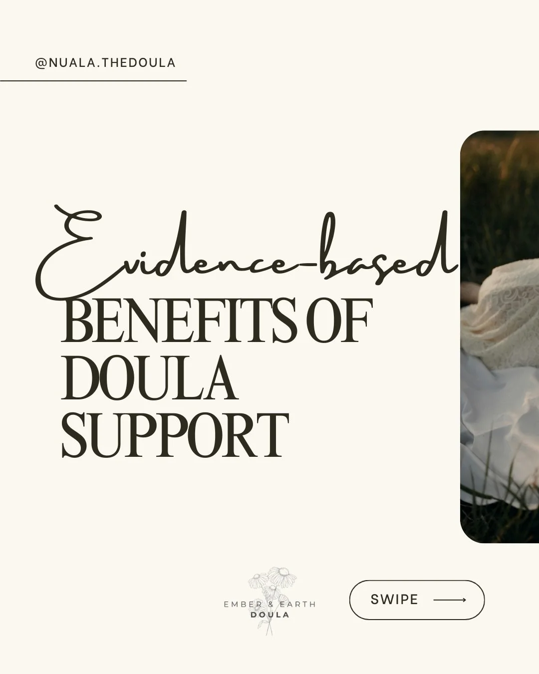 ✨Thinking about hiring a doula? Here&rsquo;s what the evidence shows&hellip;

Studies consistently link doula support to shorter labours, lower rates of interventions, and higher satisfaction with the birth experience💛

With continuous, compassionat