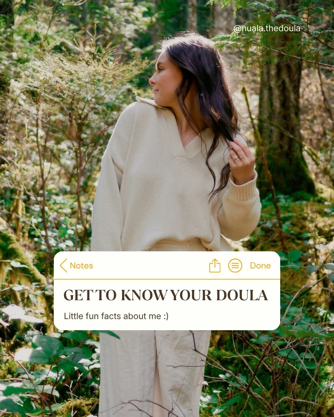 But who is Nuala the doula☘️ 

I&rsquo;m an island girl, loving the simplicities that life has to offer💚

I became a doula because I wanted a challenge, to step into a role and make an impact on my clients (and snuggle some babies along the way)🌿

