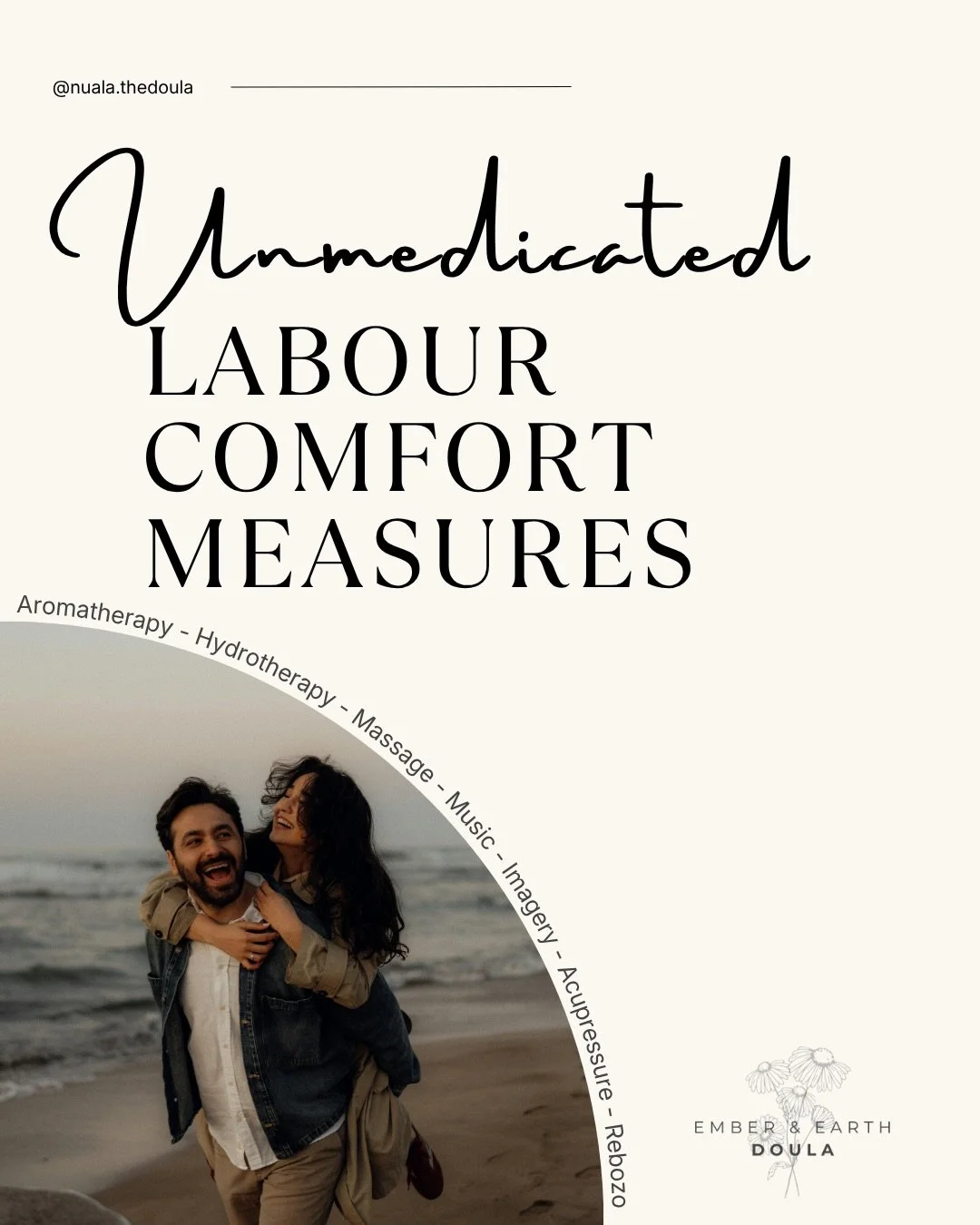 Comfort measures during labour &amp; birth&mdash;save this🤎

Continuous support with the addition of comfort tools like acupressure, rebozo support and imagery can all help the body cope with labour in powerful ways🤎

These tools work together in s