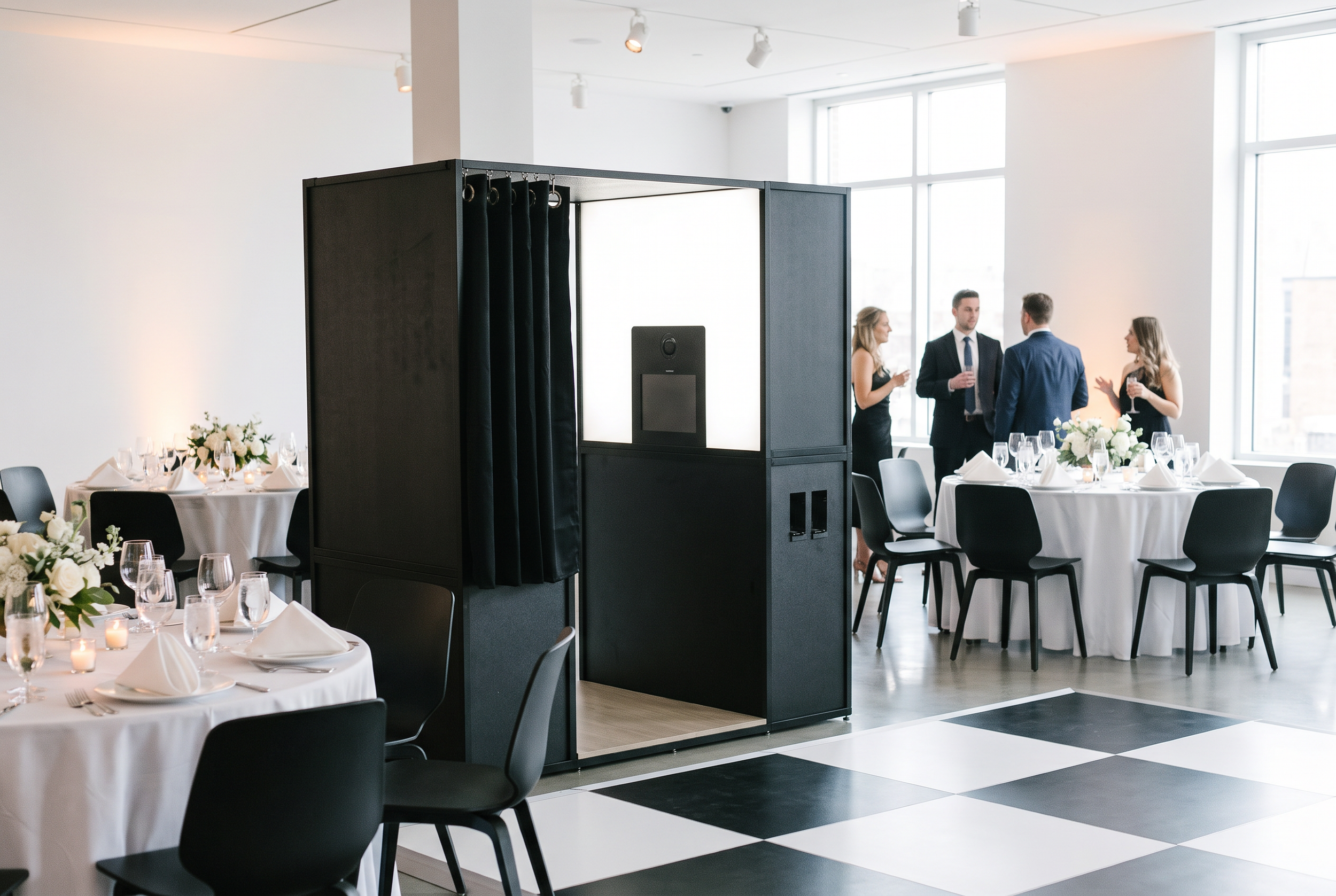 Why Enclosed Photo Booths Are Trending for Corporate Holiday Parties in Orange County
