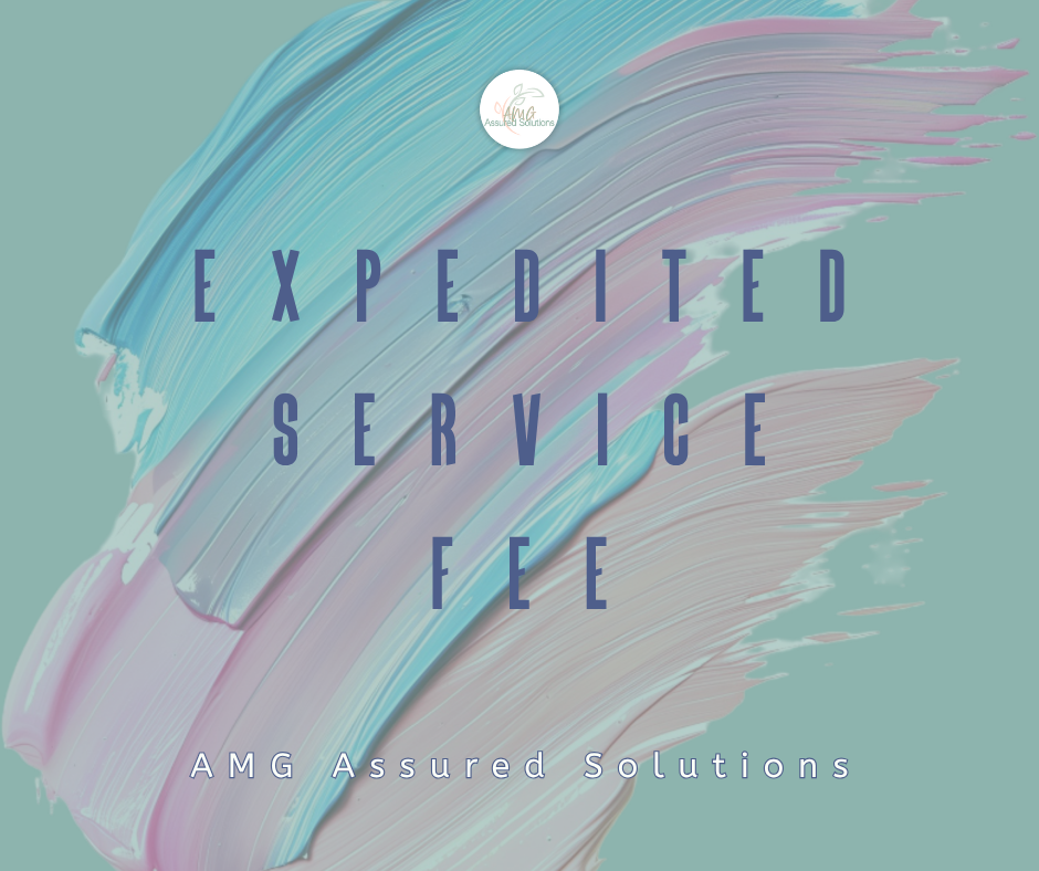 Expedited service fee